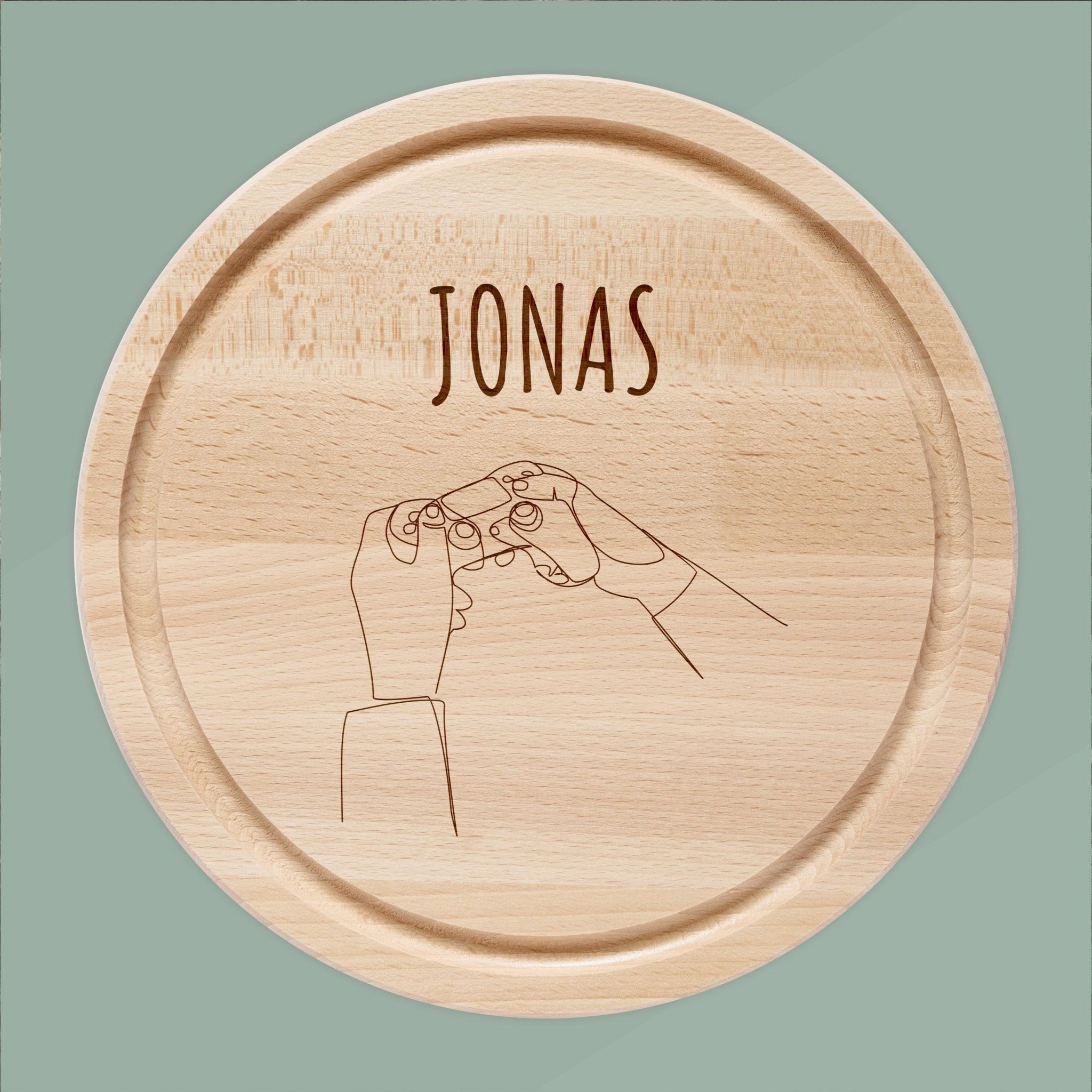 Rundes Holzbrett - Controller - Abenteuernah