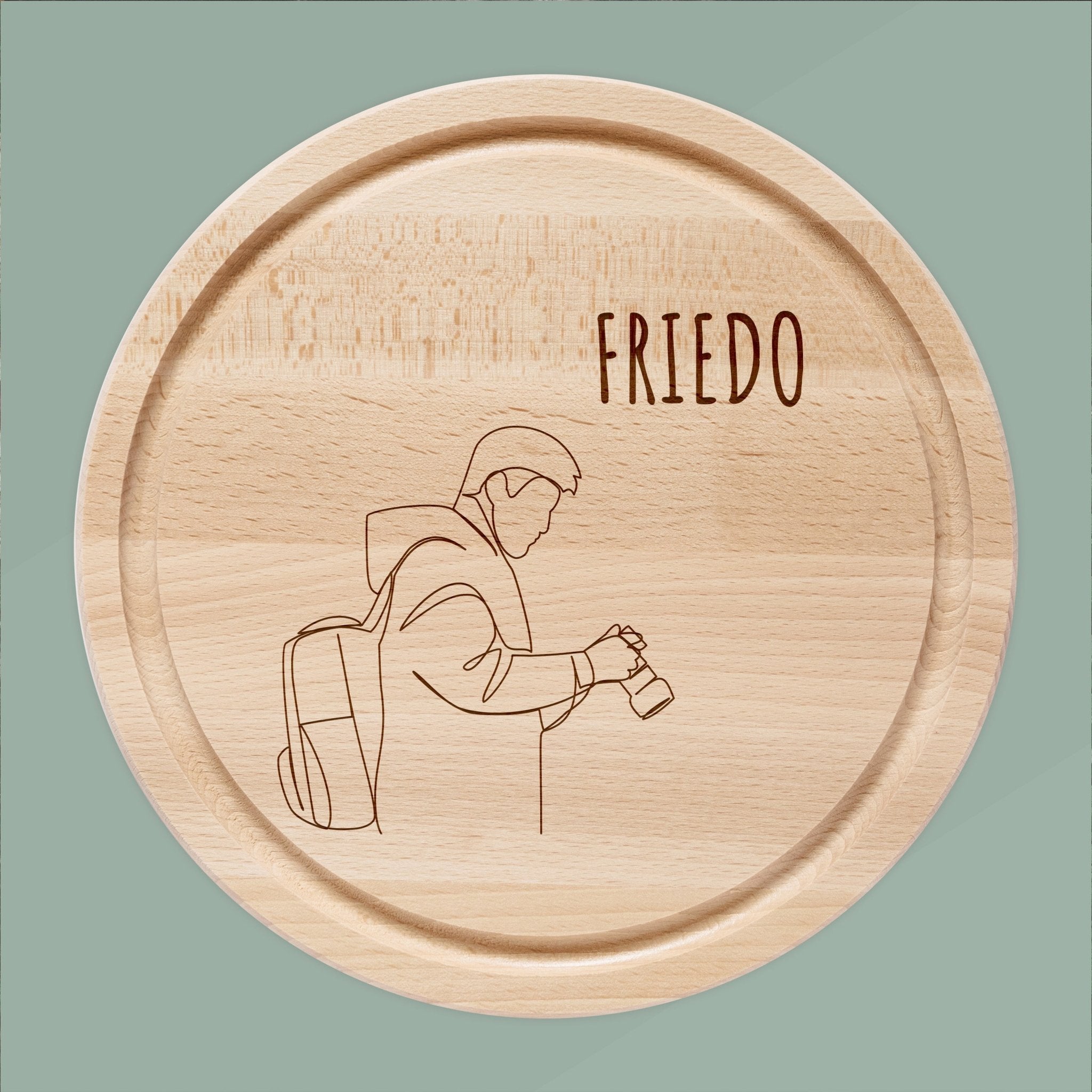 Rundes Holzbrett - Fotograf - Abenteuernah