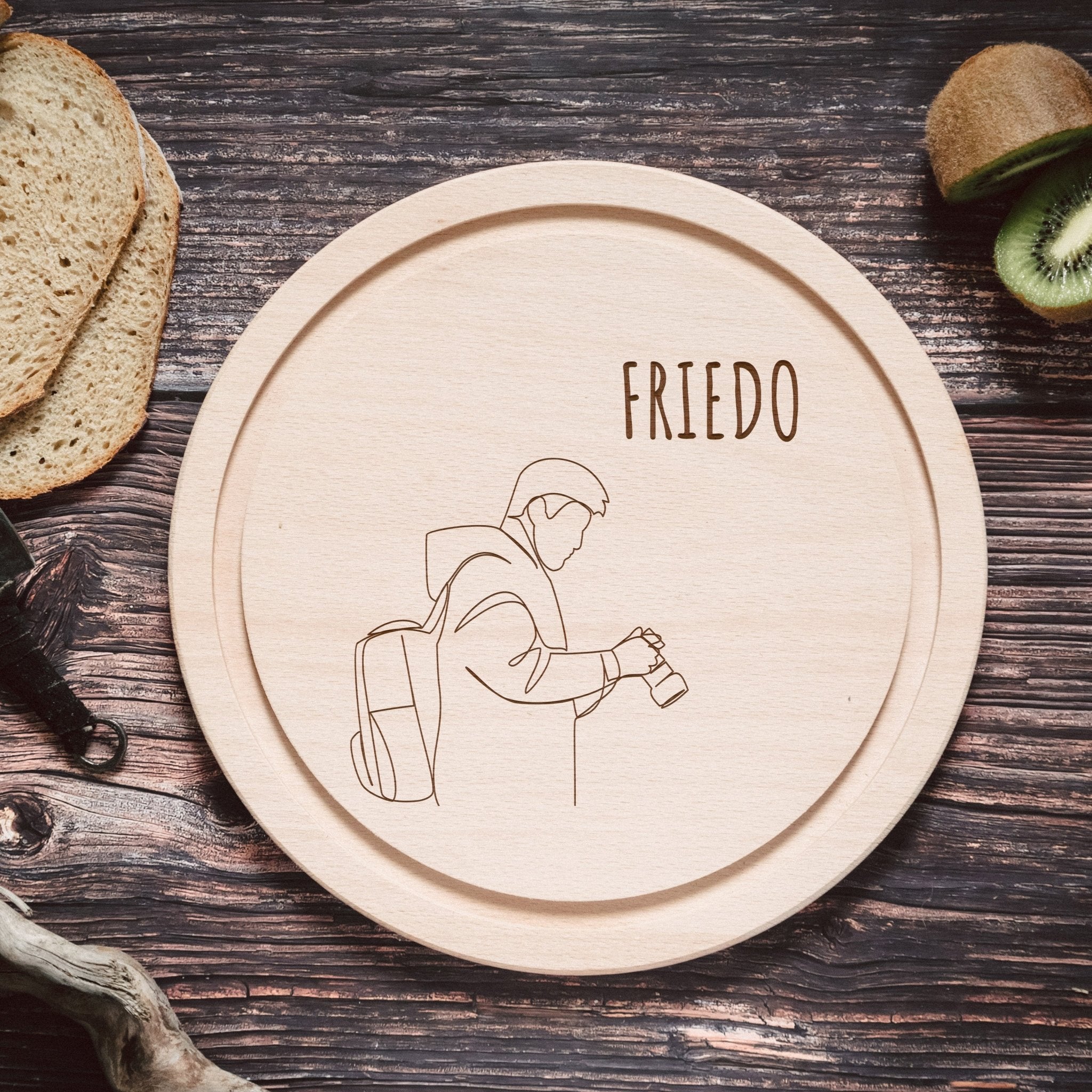 Rundes Holzbrett - Fotograf - Abenteuernah