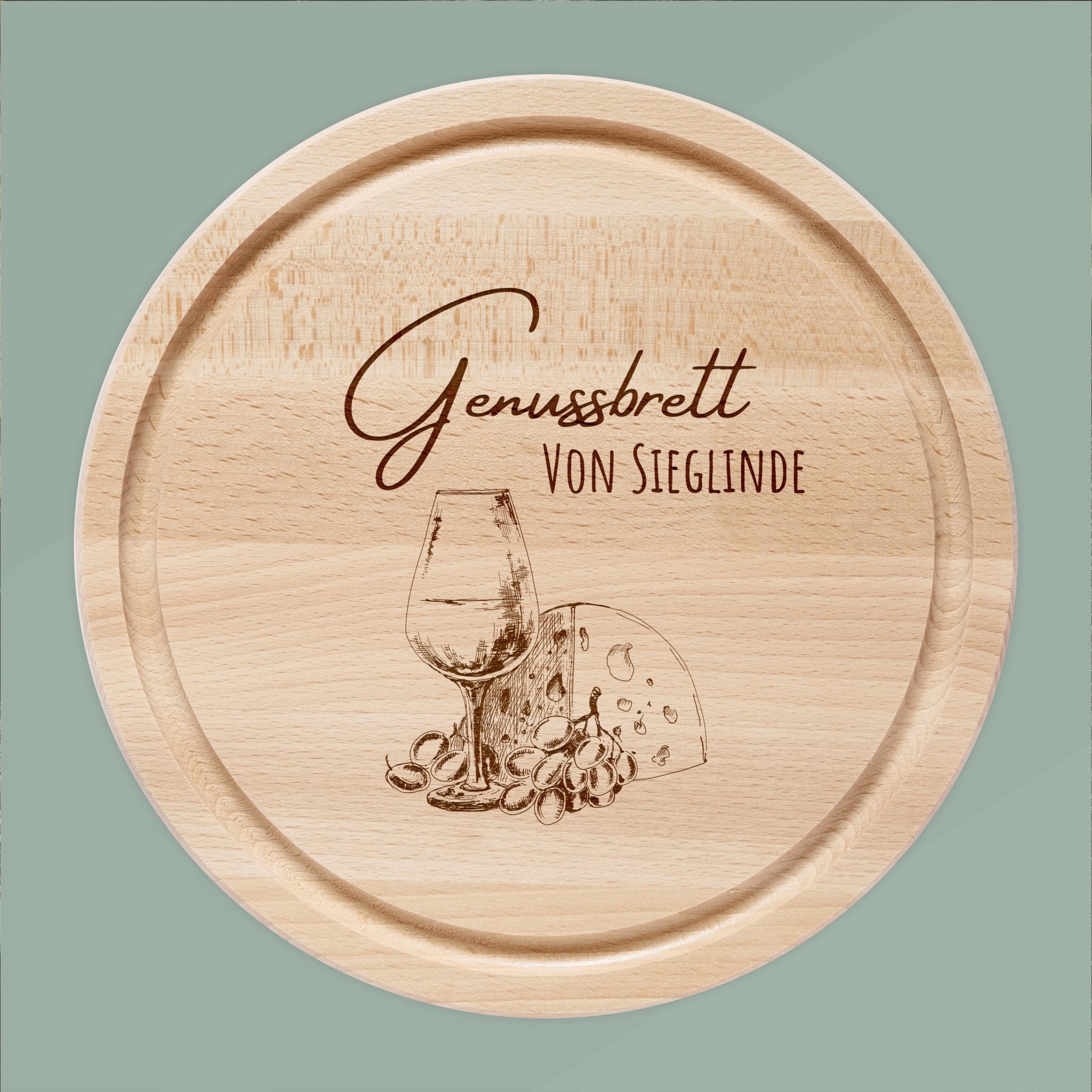 Rundes Holzbrett - Genussbrett - Abenteuernah