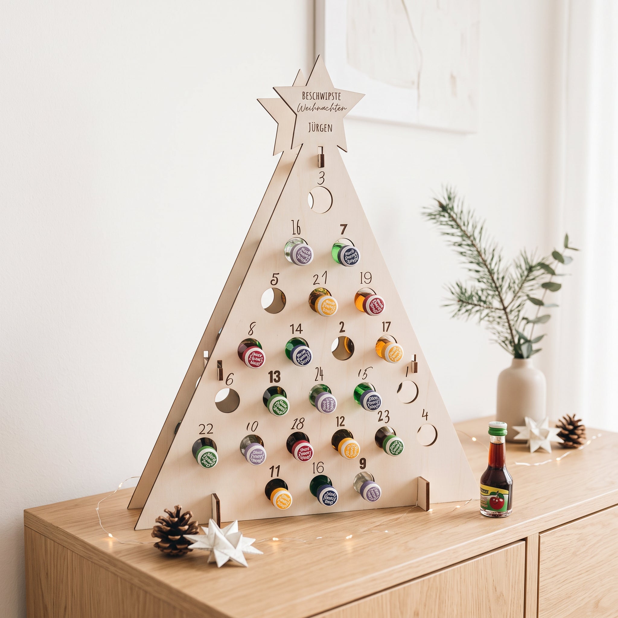 Schnaps Adventskalender zum Befüllen personalisiert - Abenteuernah