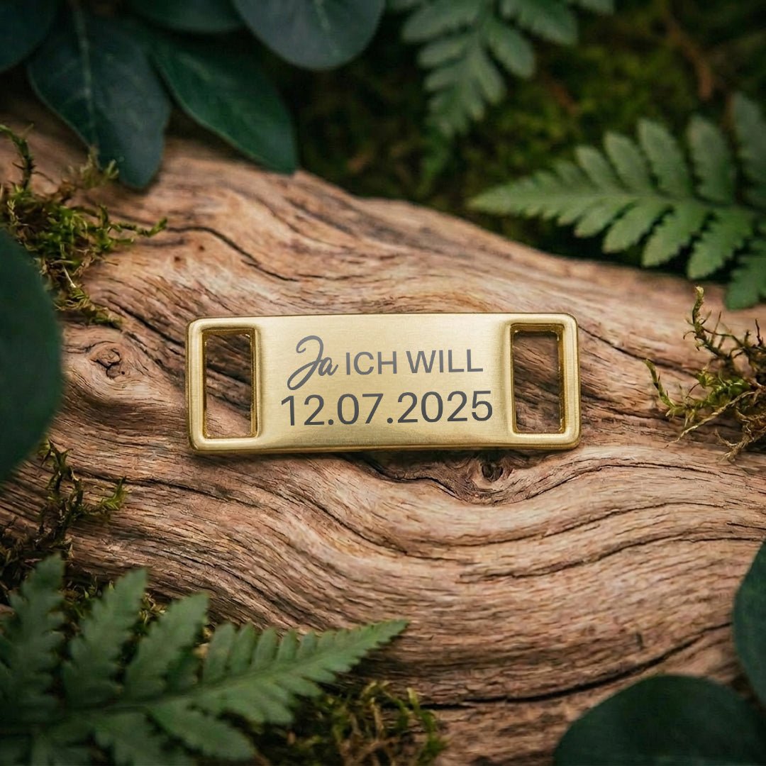 Schnürsenkelanhänger - Lacetag Hochzeit - Abenteuernah