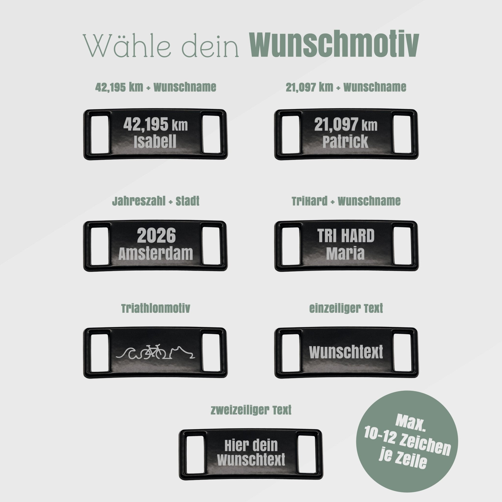 Schnürsenkelanhänger - Lacetag Marathon/Triathlon - Abenteuernah