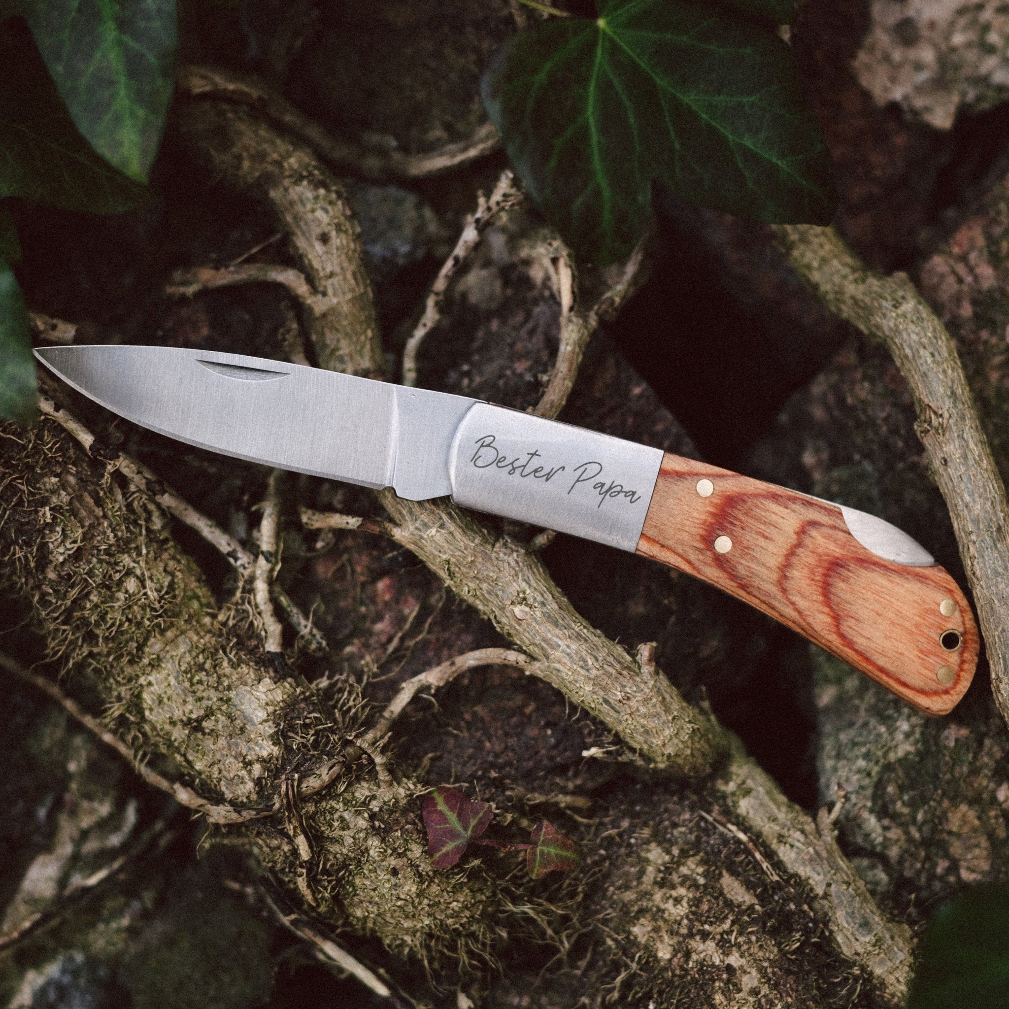 Taschenmesser Holz - Bester Papa - Abenteuernah