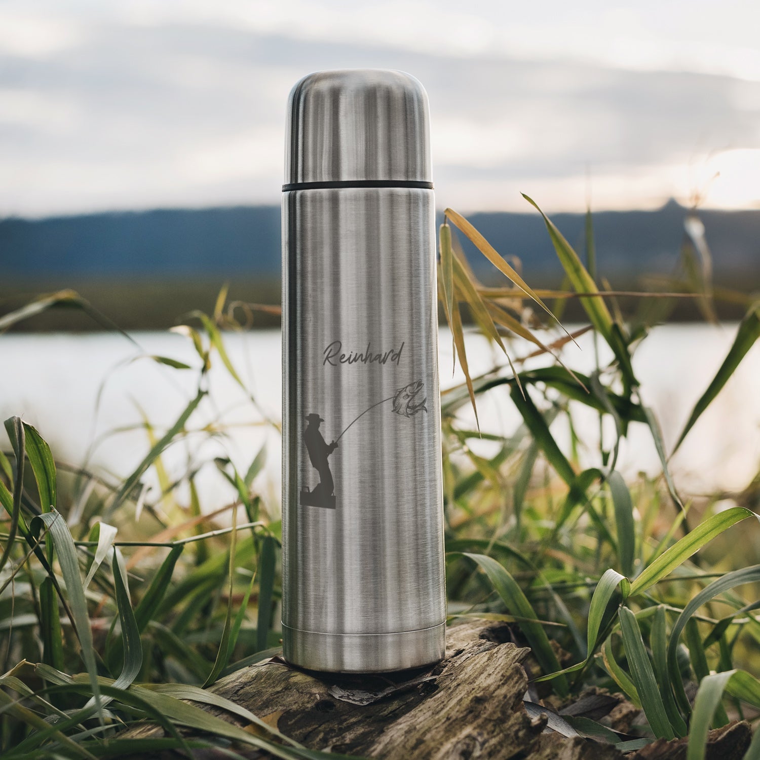 Thermosflasche Edelstahl - Angler - Abenteuernah