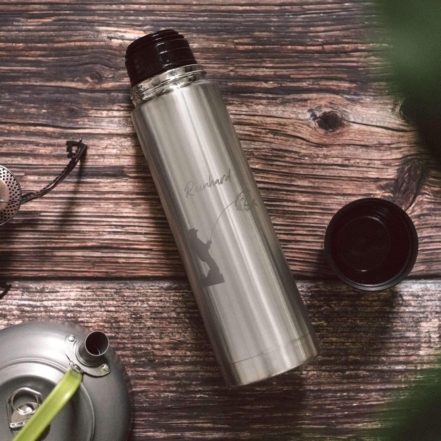 Thermosflasche Edelstahl - Angler - Abenteuernah