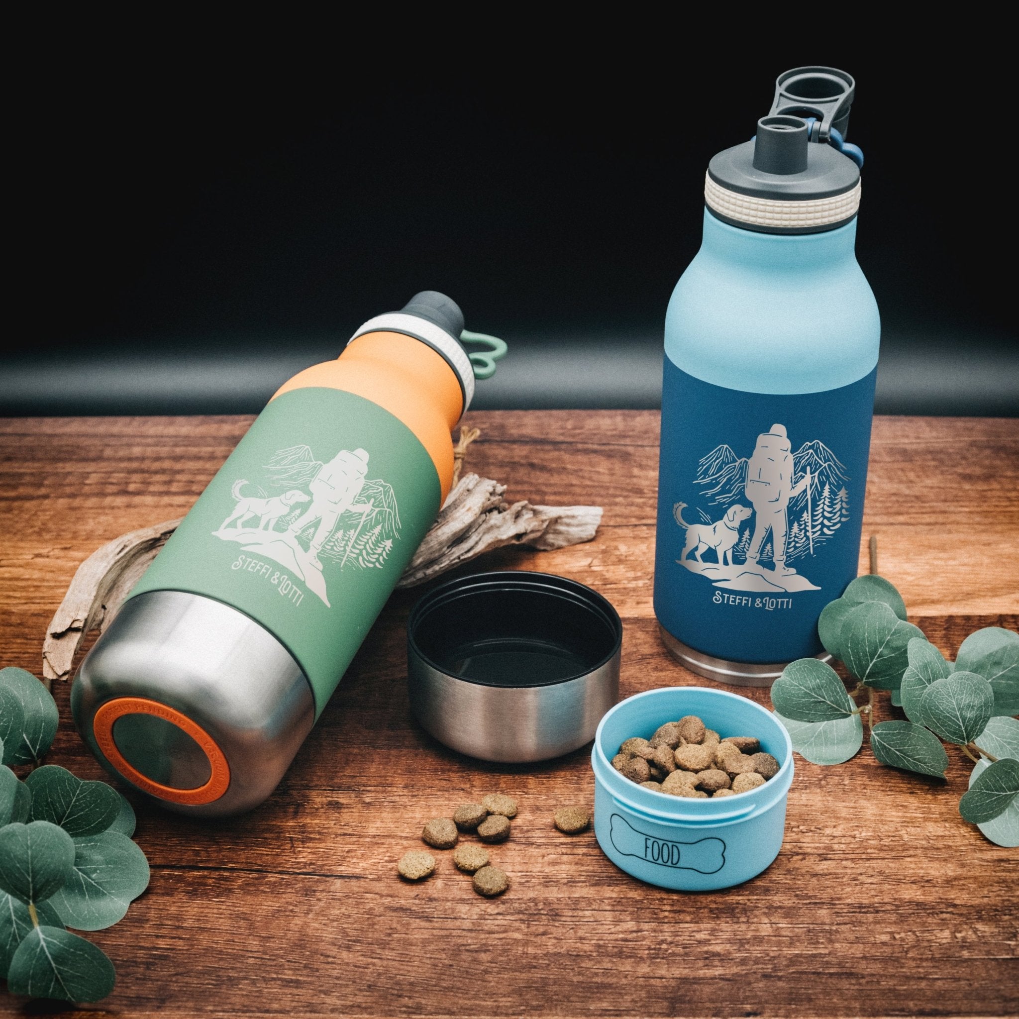 Trinkflasche Buddy - Wanderer mit Hund - Abenteuernah