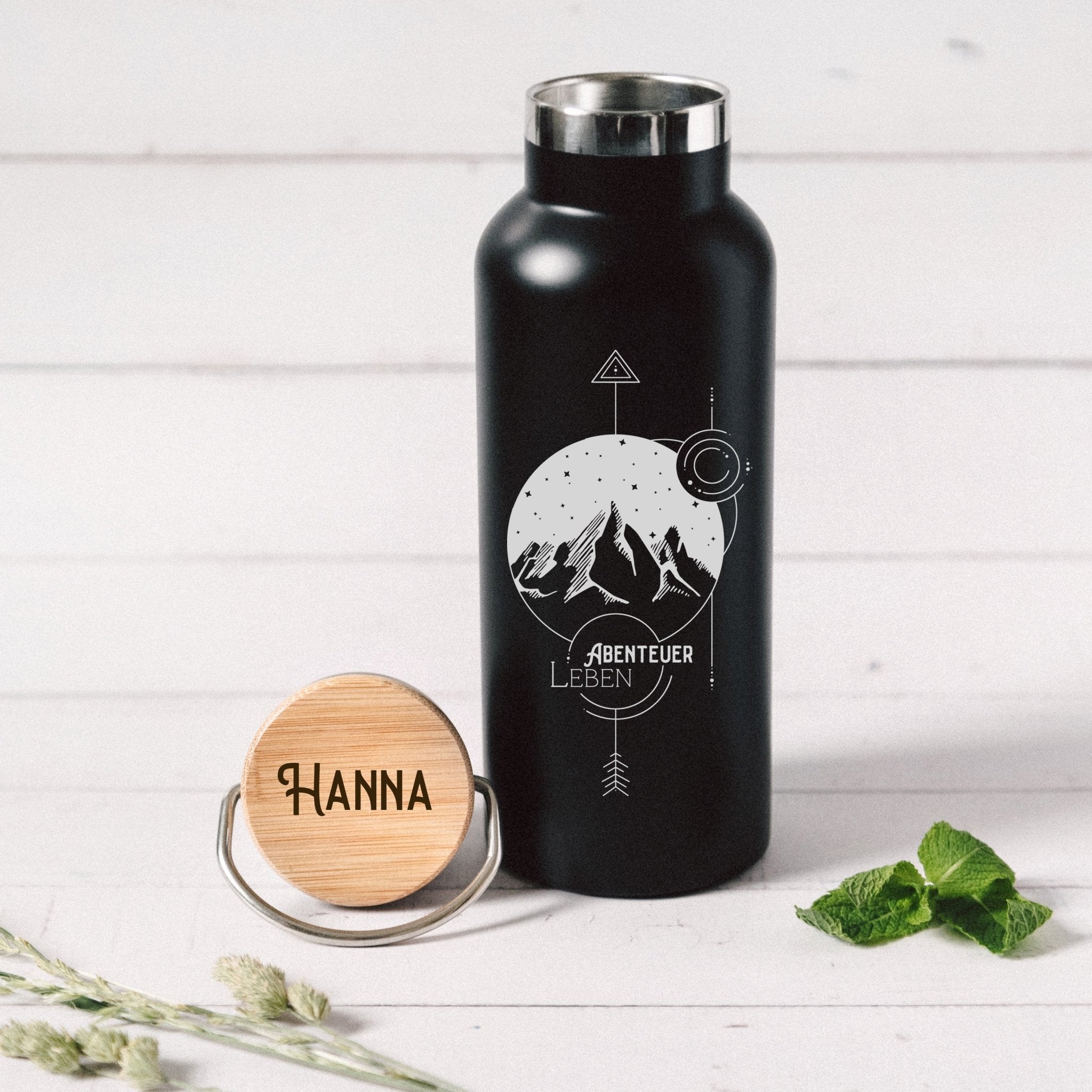 Trinkflasche Edelstahl - Landschaft Geo - Abenteuernah