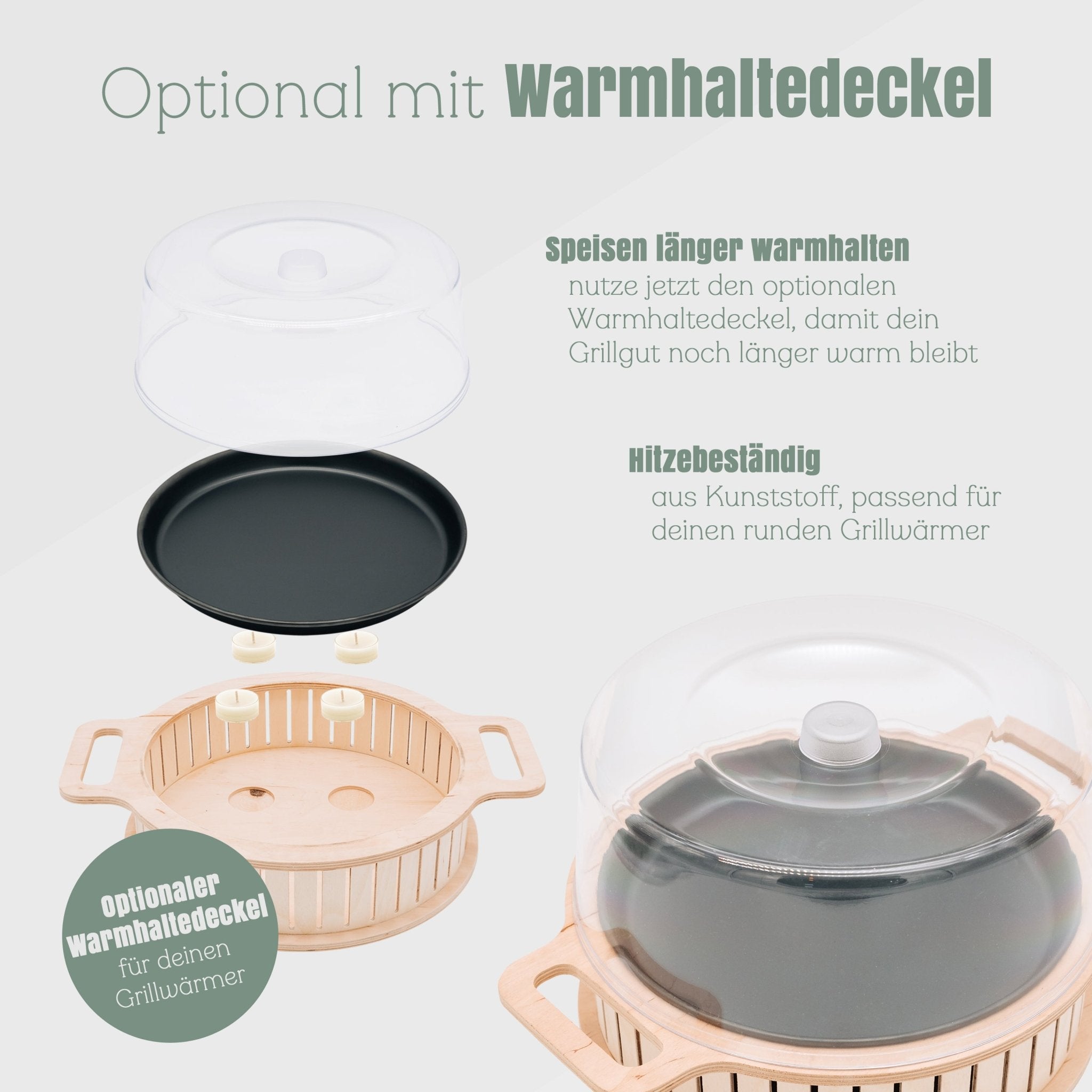 Warmhalteplatte rund - Doodles - Abenteuernah