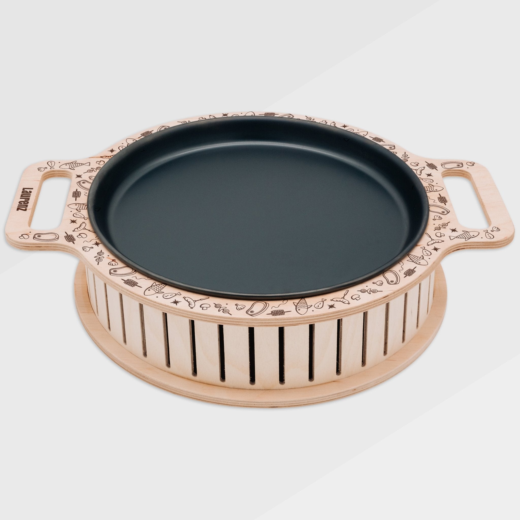 Warmhalteplatte rund - Doodles - Abenteuernah