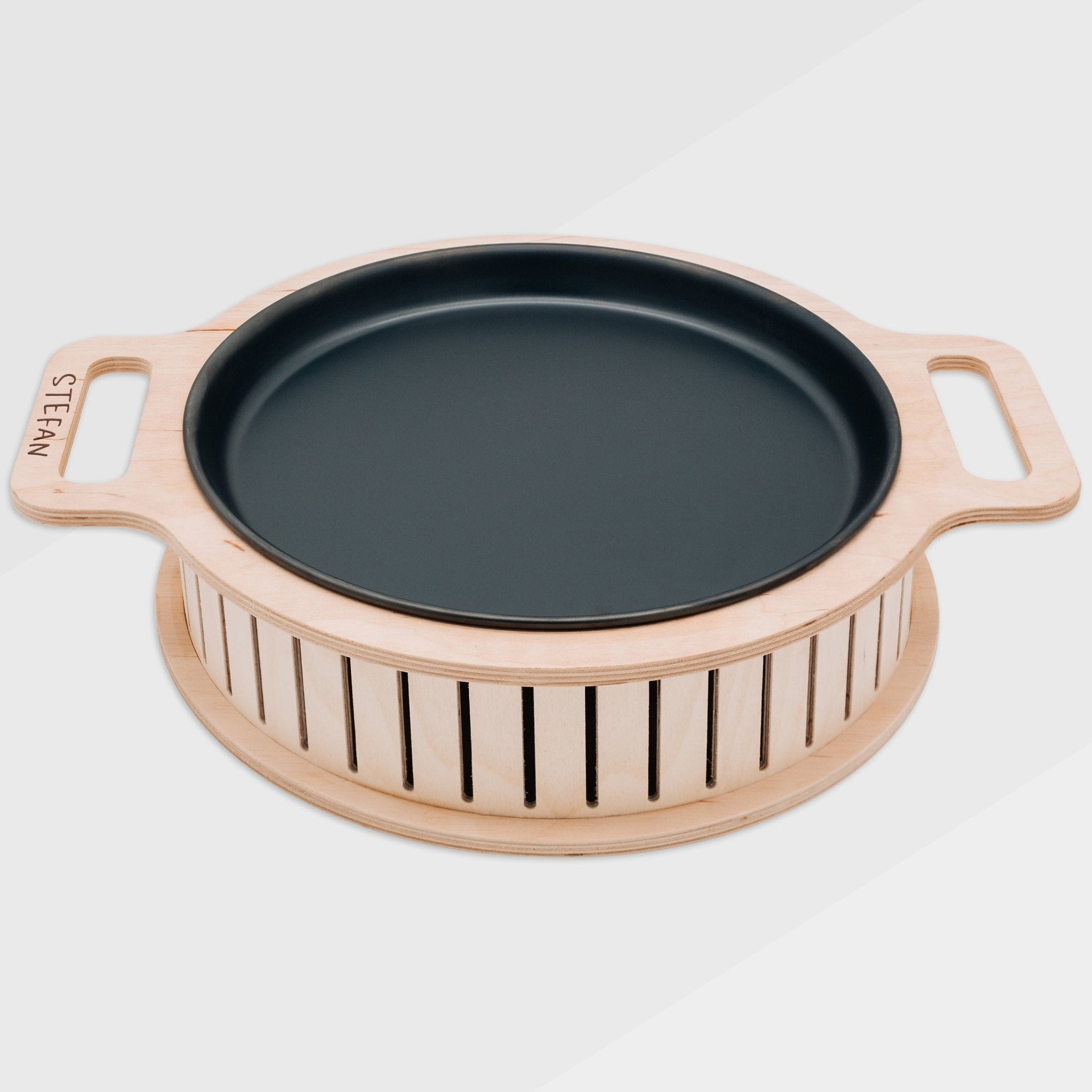 Warmhalteplatte rund - Name - Abenteuernah