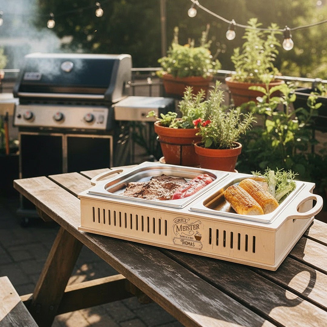 Warmhalteplatte - Vintage Grillmeister - Abenteuernah