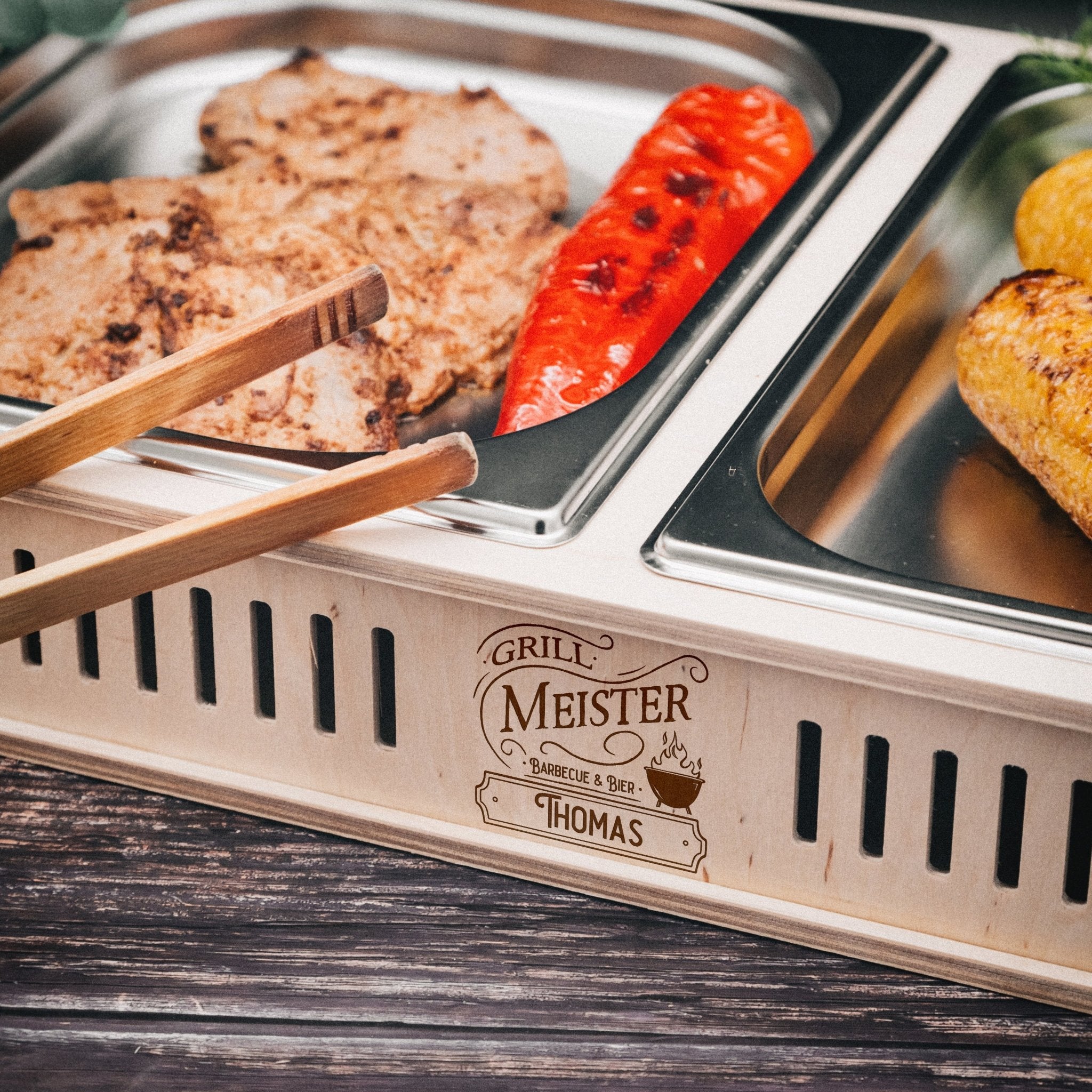 Warmhalteplatte - Vintage Grillmeister - Abenteuernah