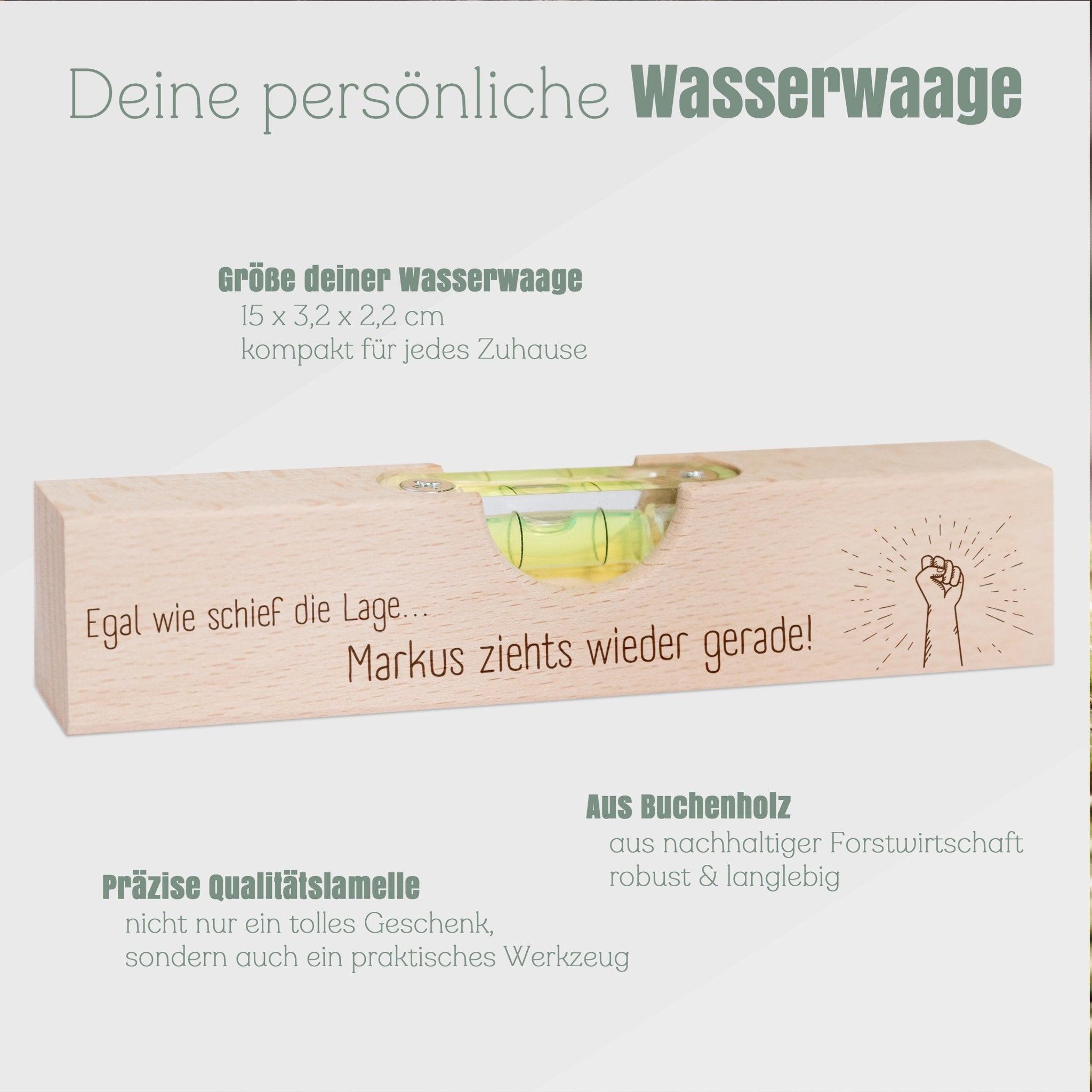 Wasserwaage Holz - Egal wie schief die Lage - Abenteuernah