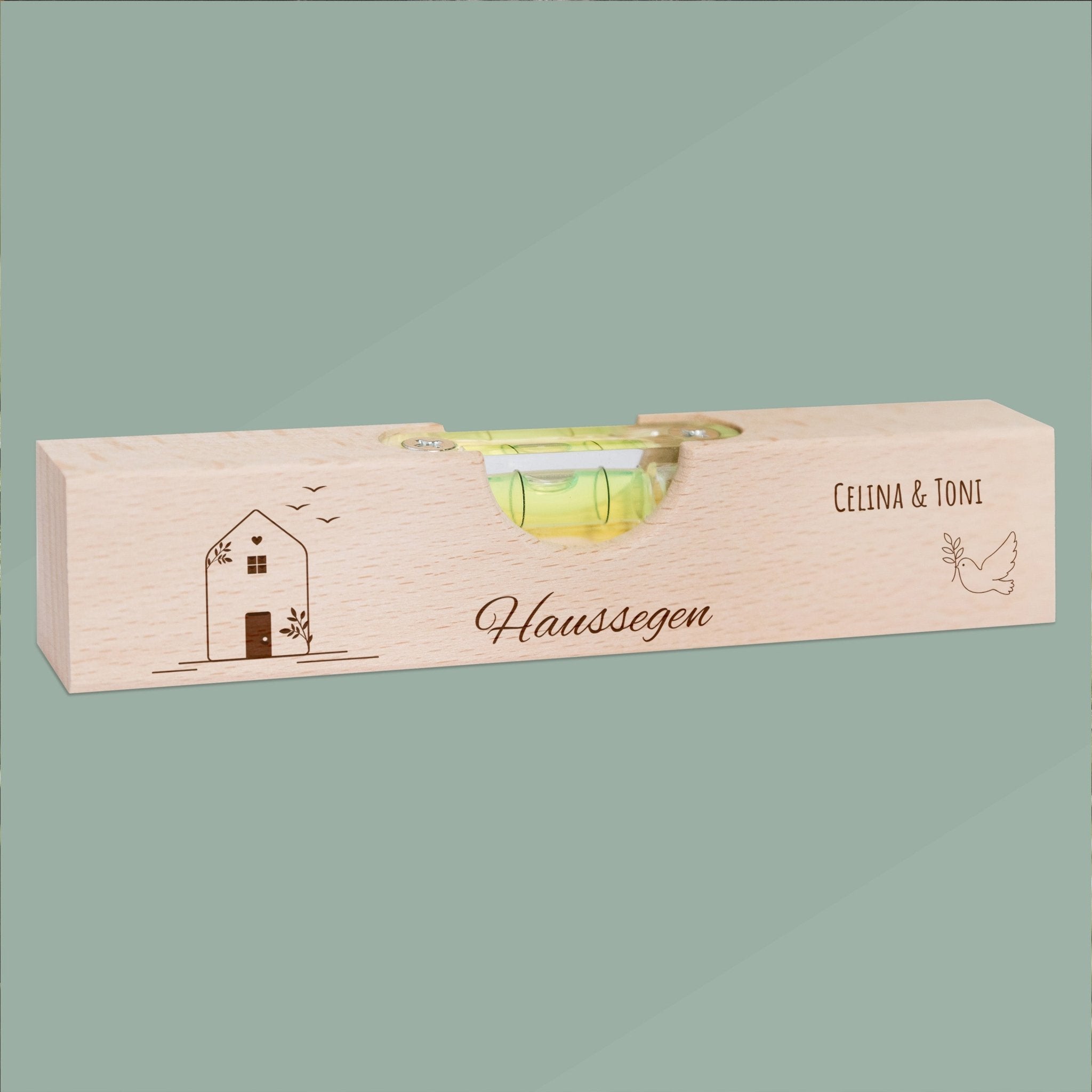 Wasserwaage Holz - Haussegen - Abenteuernah