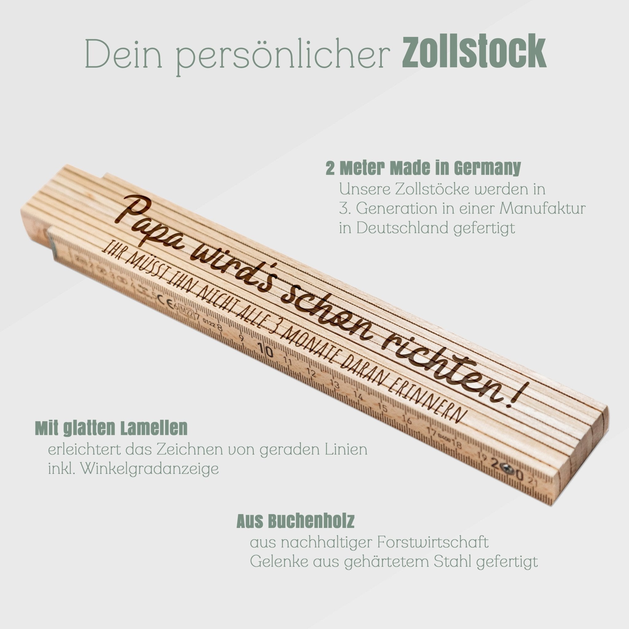 Zollstock - Papa wird's schon richten - Abenteuernah