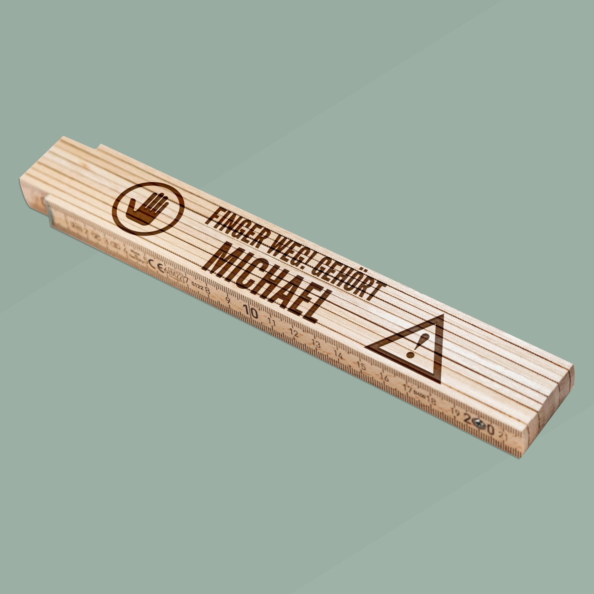 Zollstock personalisiert - Finger weg - Abenteuernah