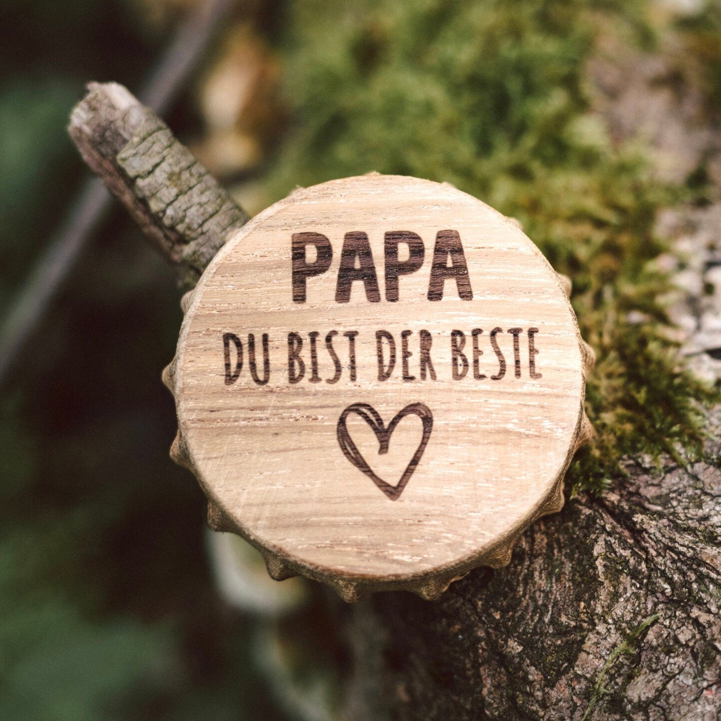 Bierdeckel Flaschenöffner - Papa du bist der Beste - Abenteuernah