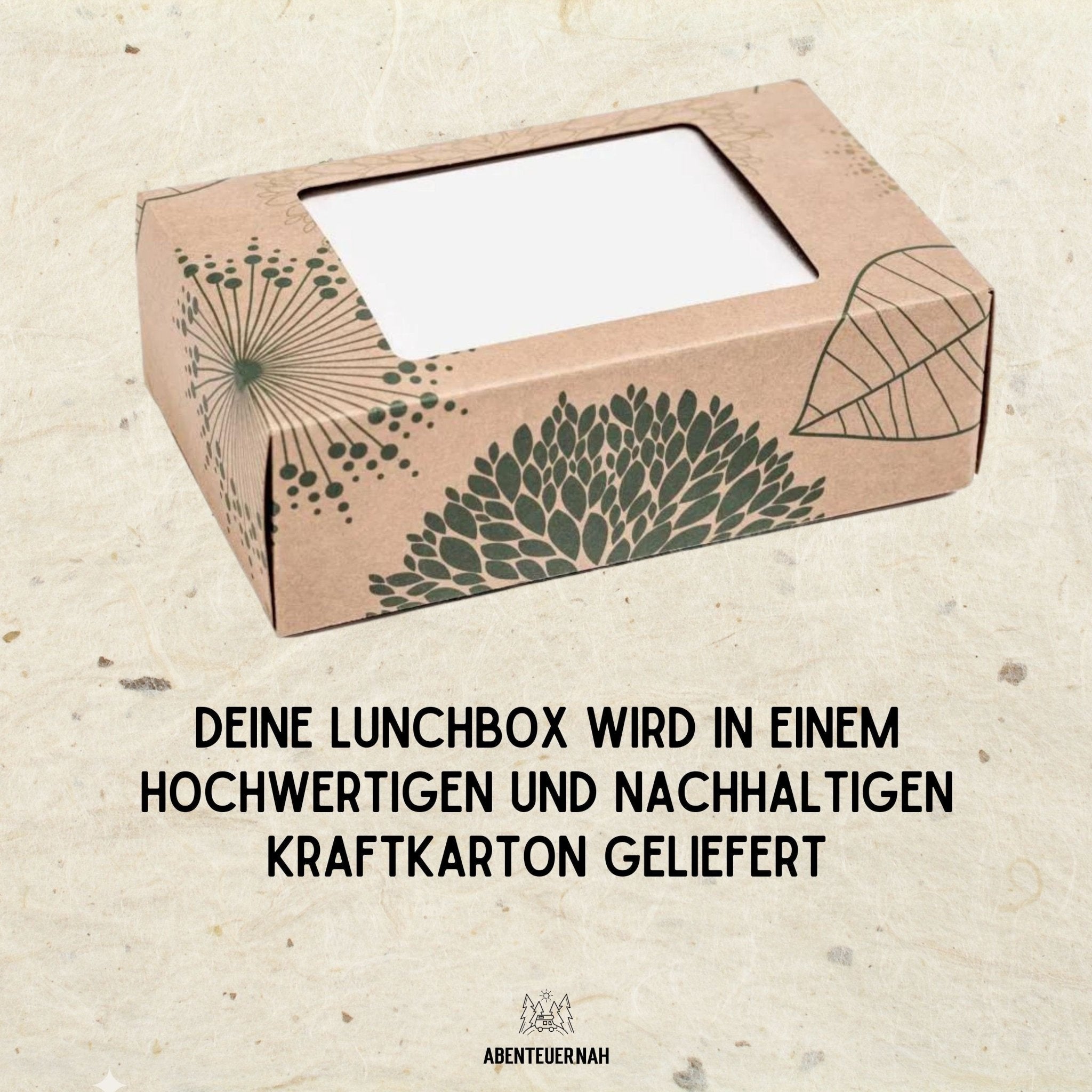 Brotdose Edelstahl silber - Hirschkopf - Abenteuernah