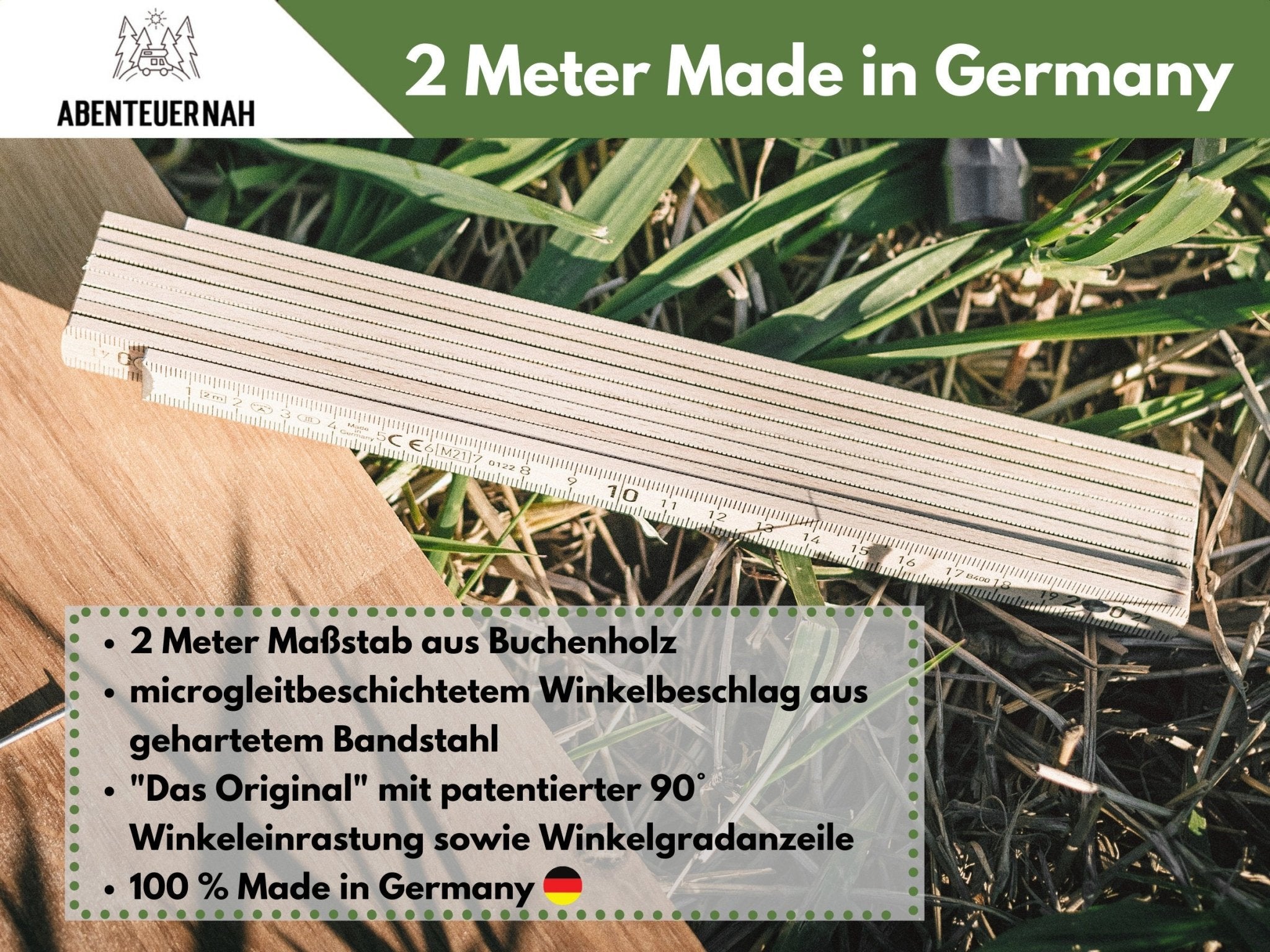 Geschenkset "Papa mein Superheld" - Wasserwaage, Zollstock, Rundes Brett - Abenteuernah