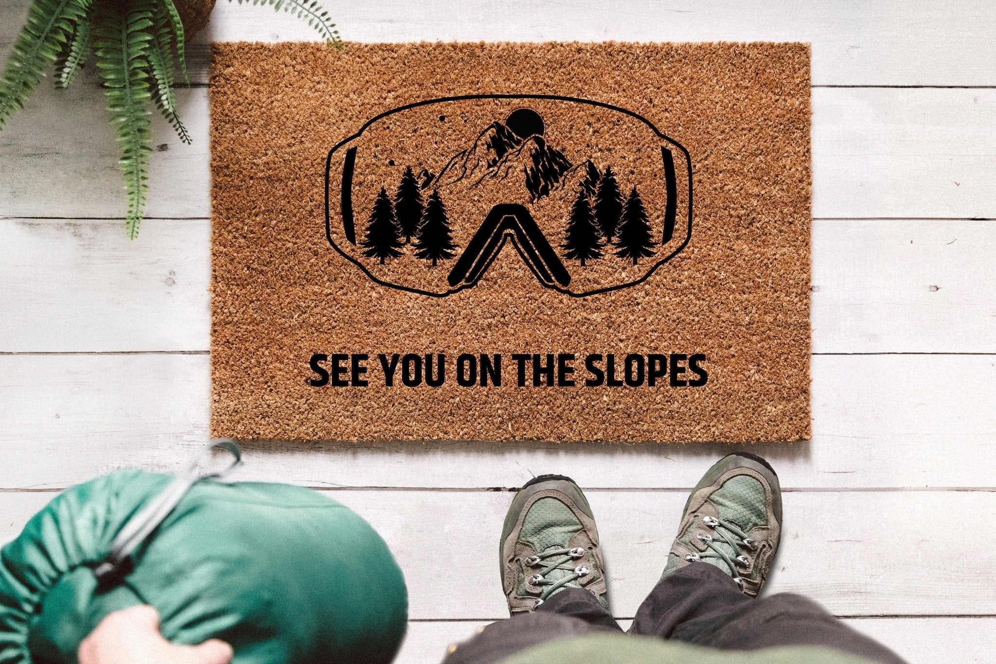 Kokos Fußmatte - See you on the slopes - Abenteuernah