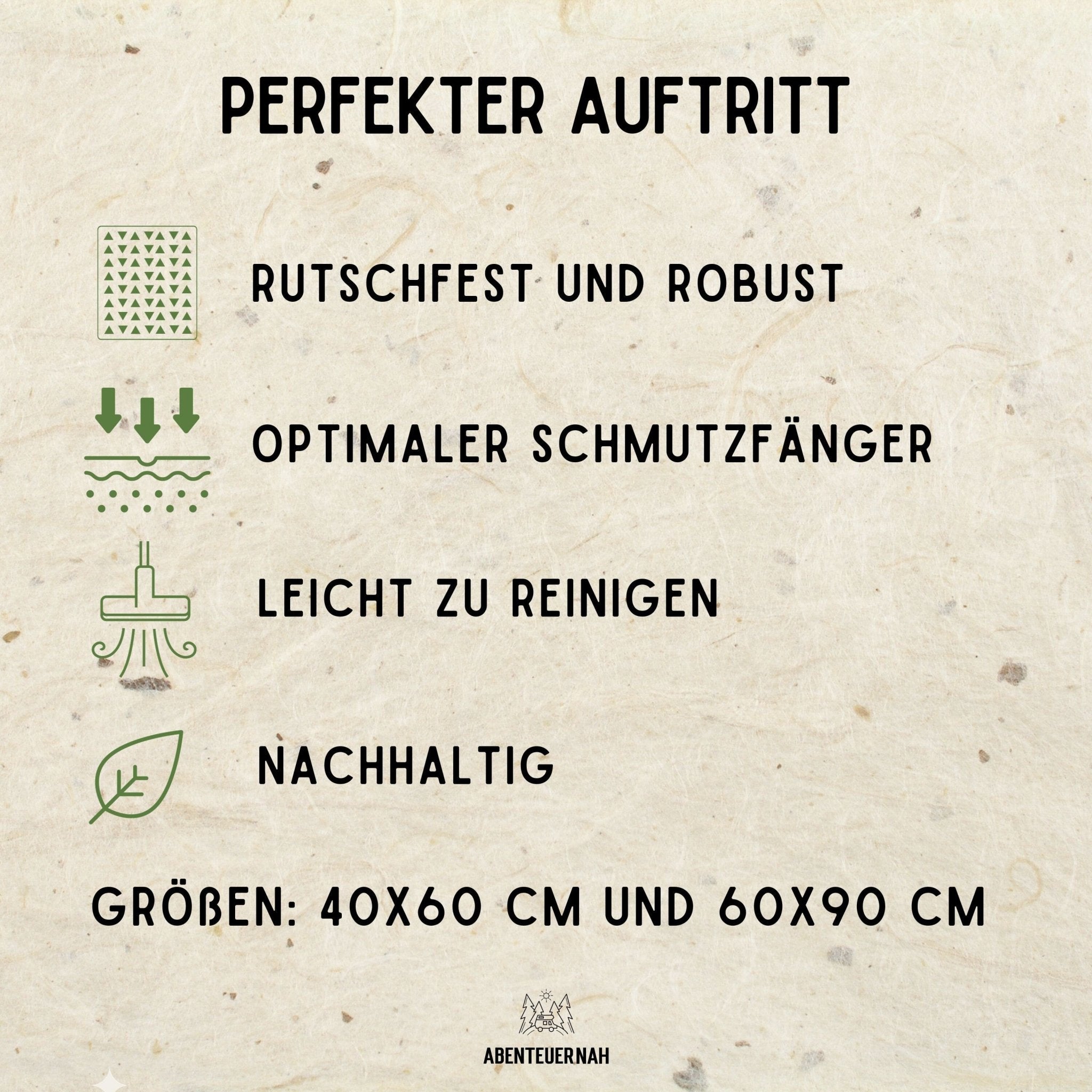 Kokos Fußmatte - Weidmannsheil - Abenteuernah