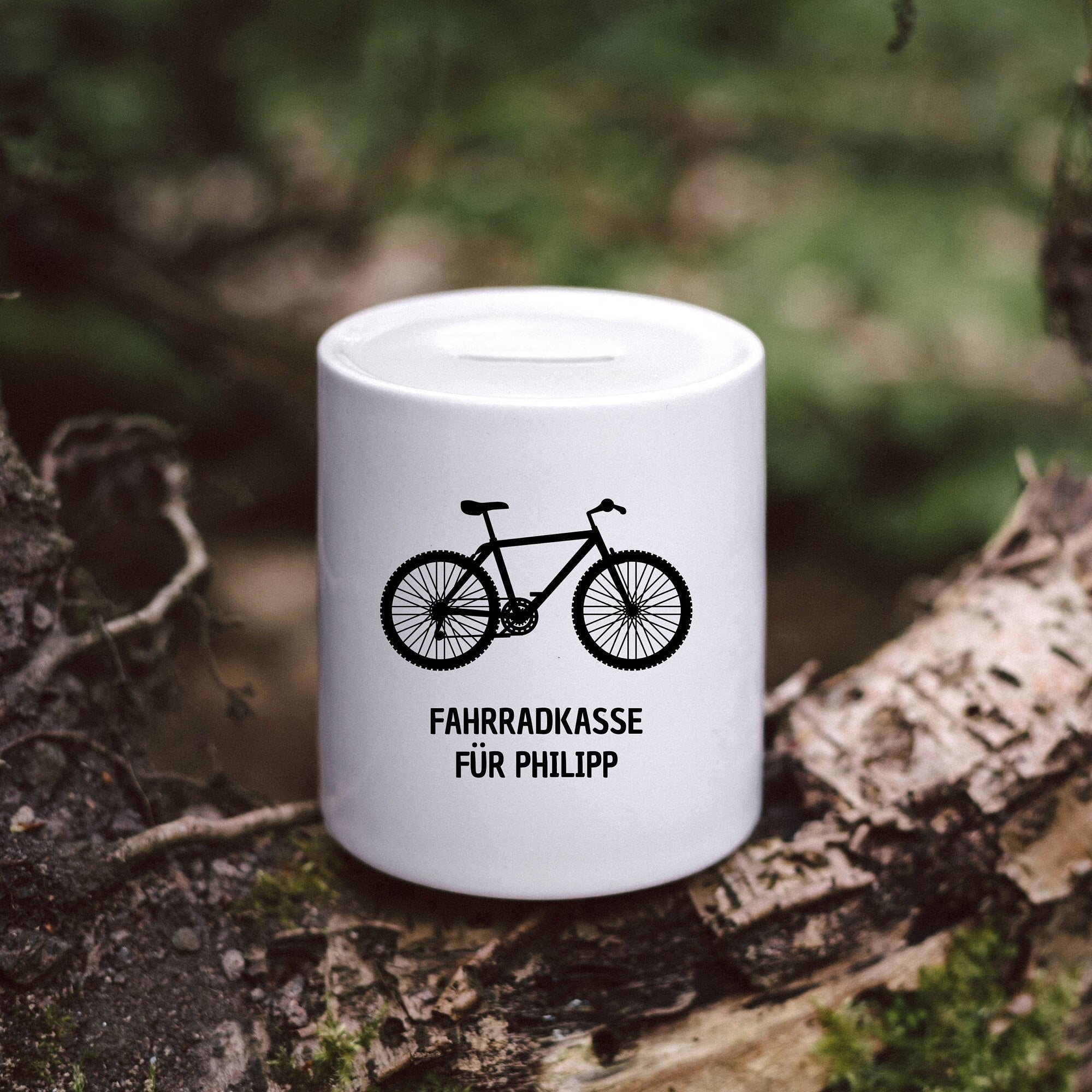 Spardose Keramik - Fahrradkasse - Abenteuernah