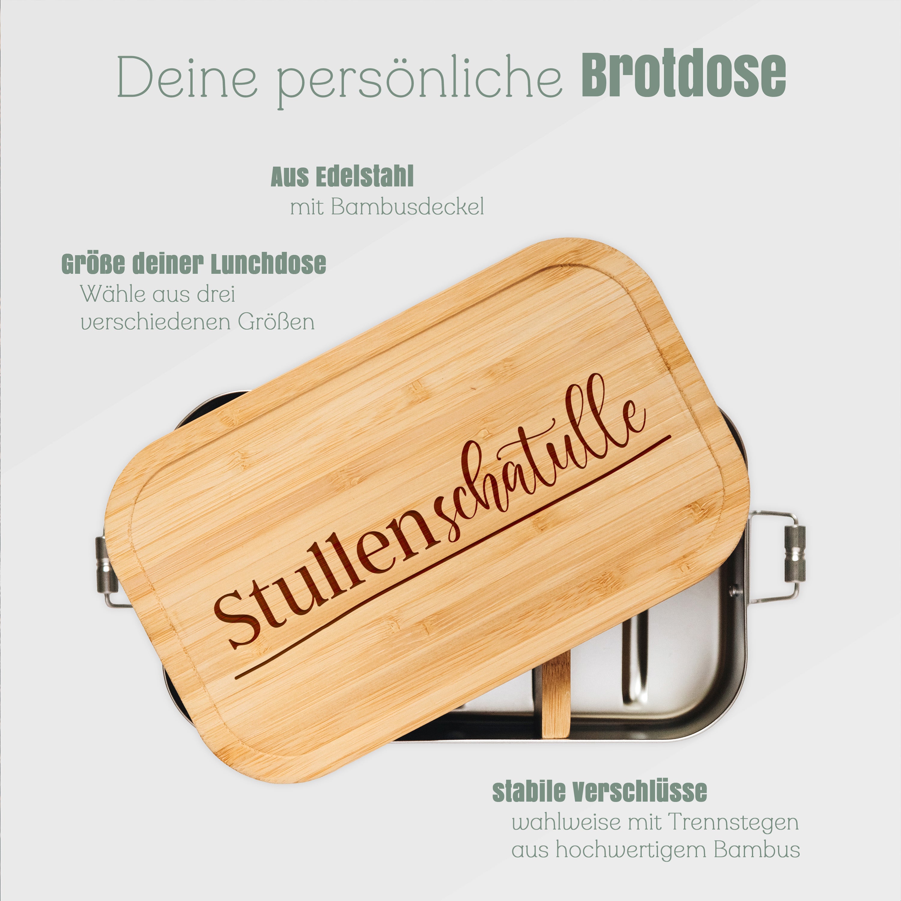 Brotdose Edelstahl - Stullenschatulle