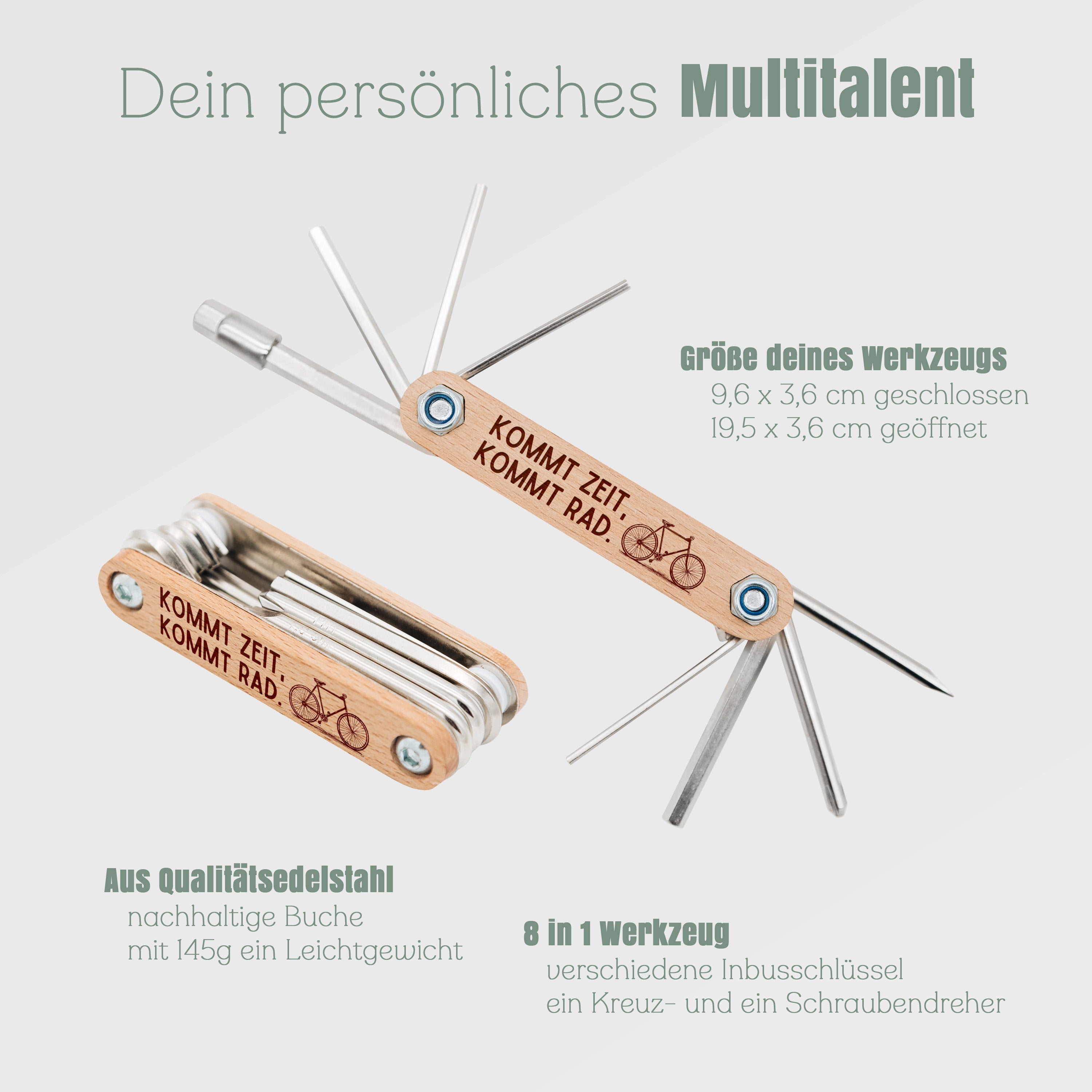 Fahrrad Multitool - Kommt Zeit, kommt Rad