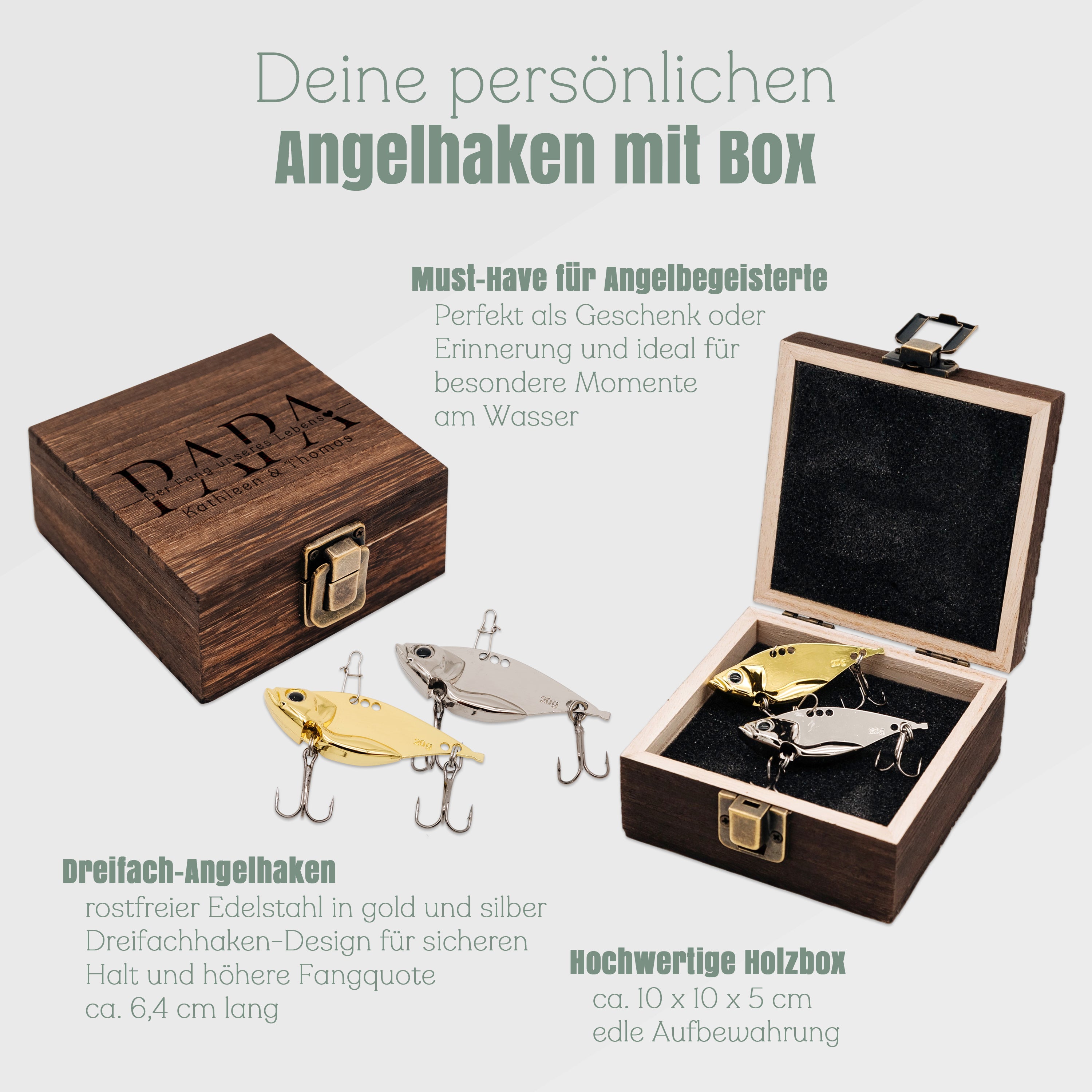 Angelbox mit Haken - Papa