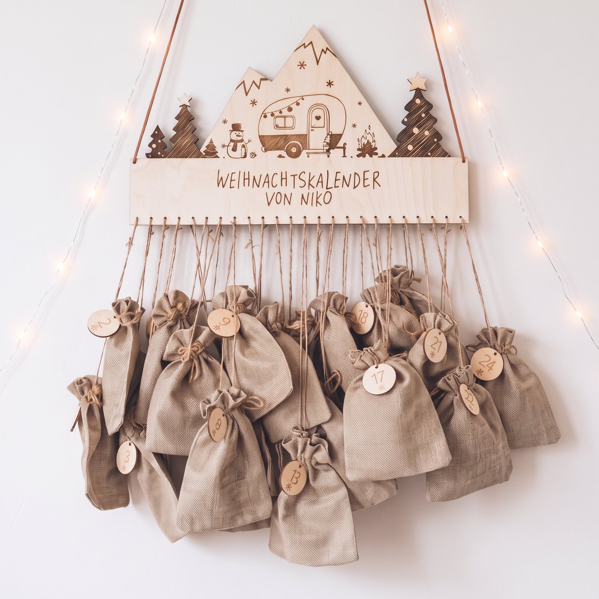 Adventskalender Camper zum Befüllen personalisiert - Abenteuernah