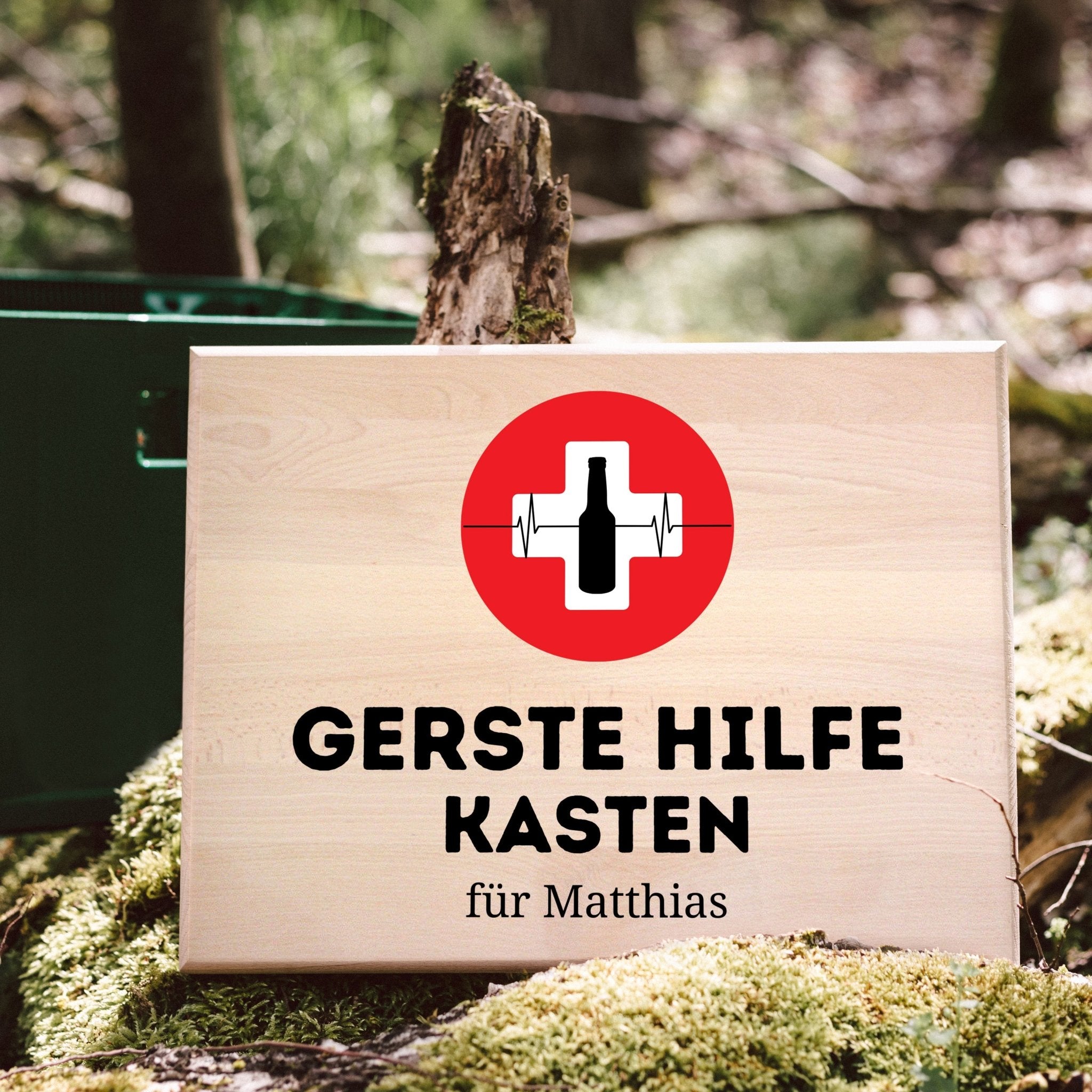 Bierkastensitz Holz - Gerste Hilfe Kasten - Abenteuernah