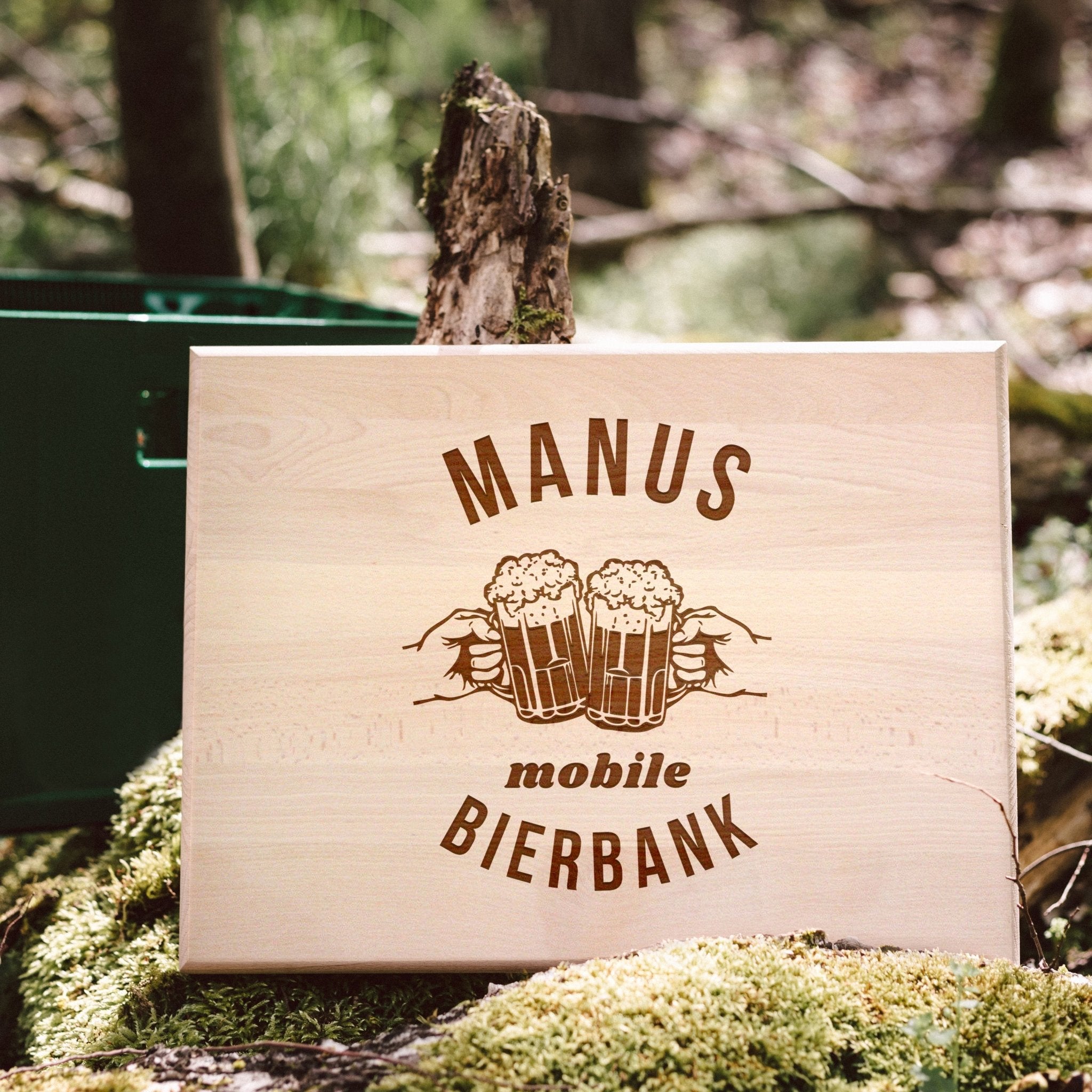 Bierkastensitz Holz - Mobile Bierbank - Abenteuernah