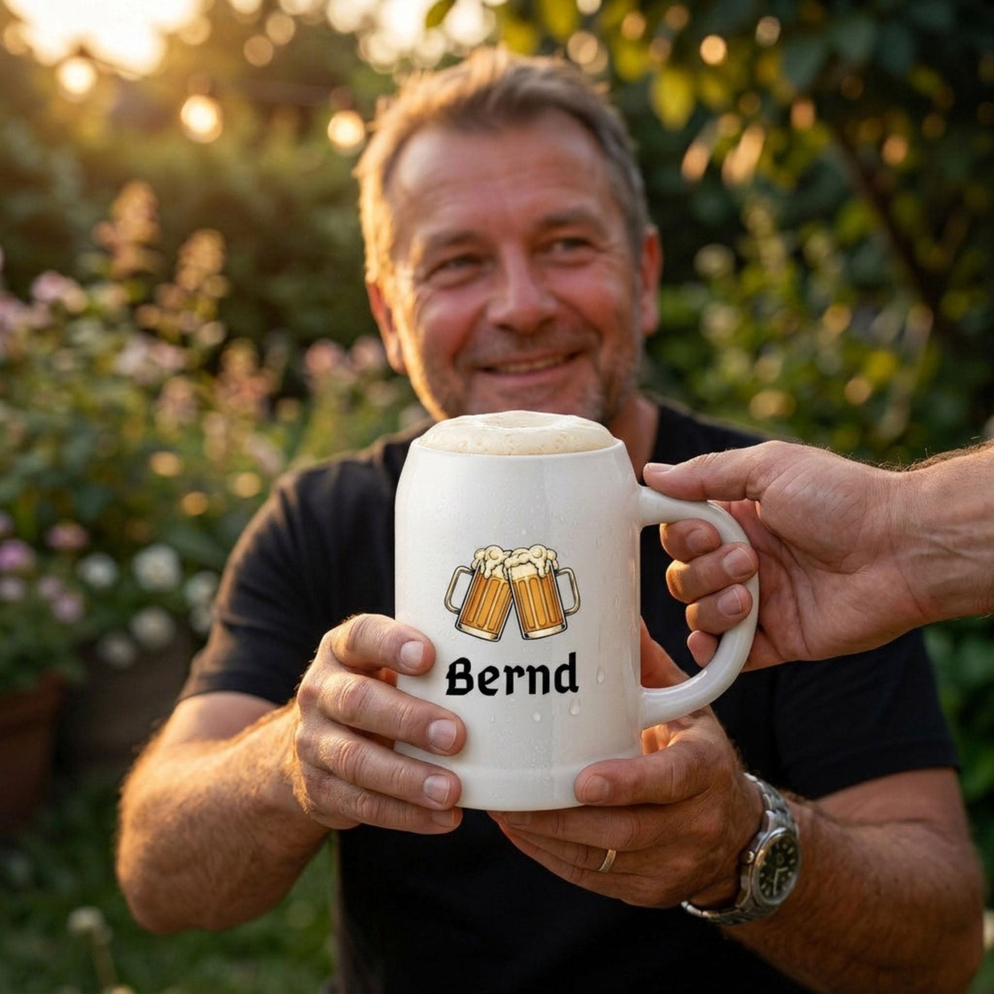 Bierkrug Keramik personalisiert - Prost - Abenteuernah