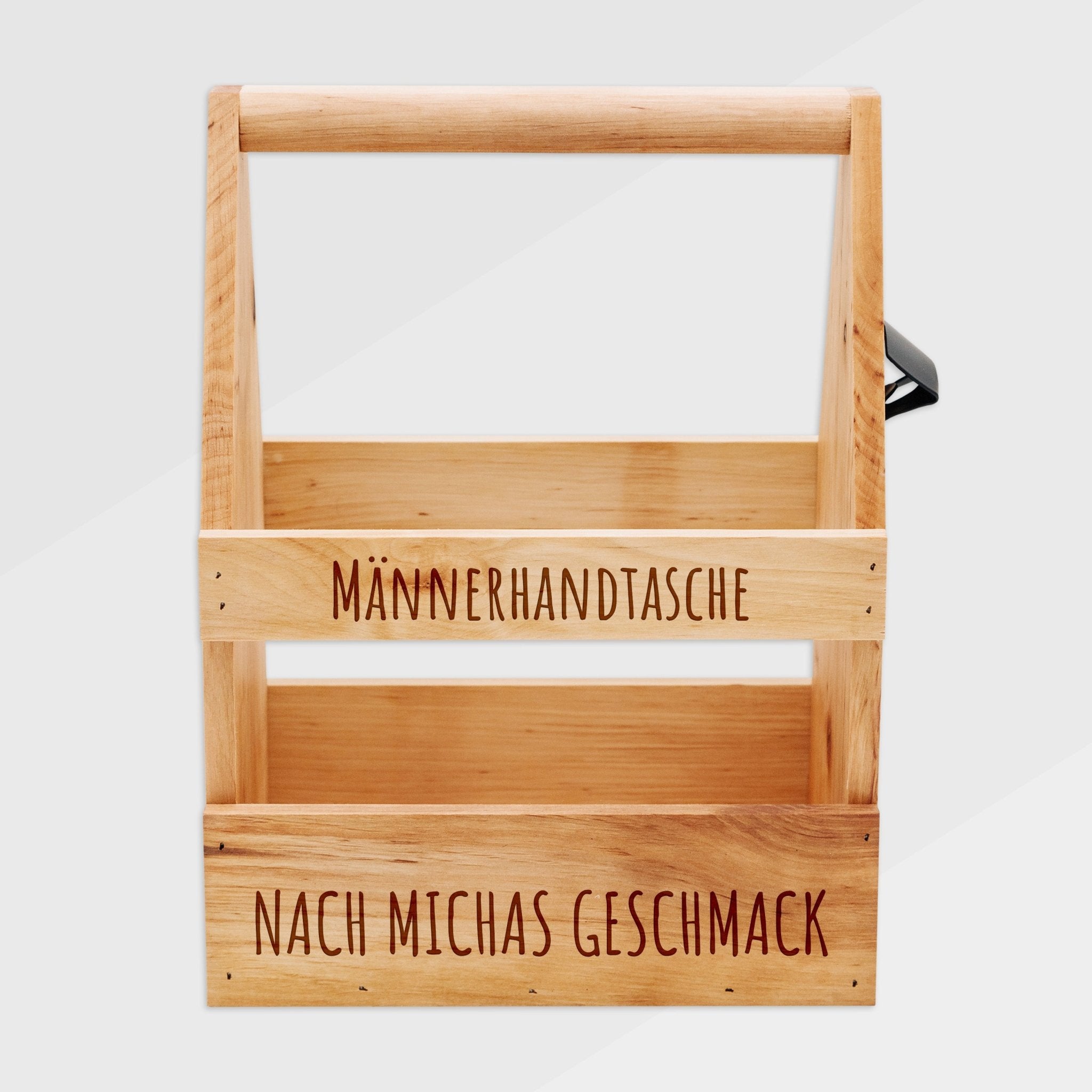 Bierträger Holz - Männerhandtasche Geschmack - Abenteuernah
