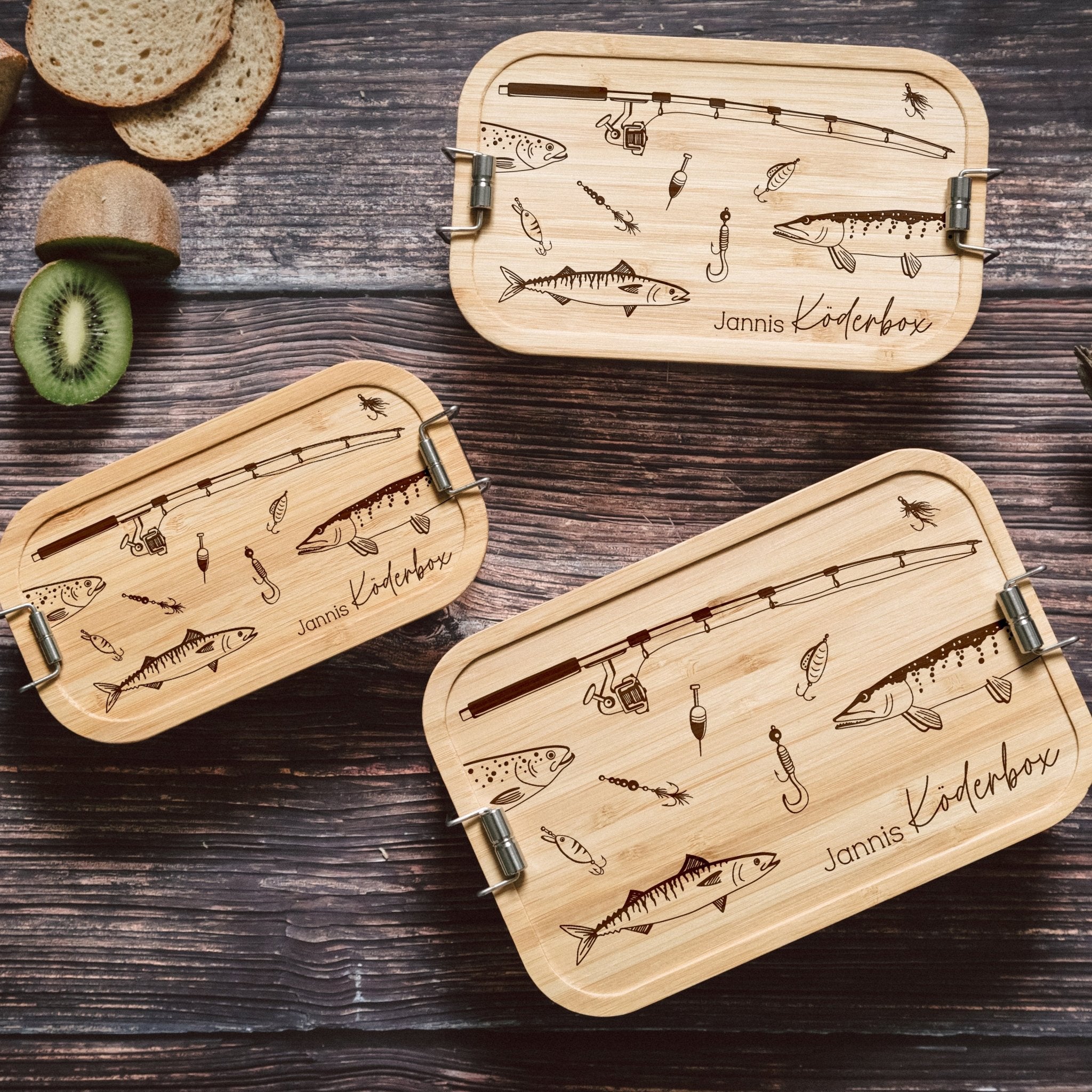 Brotdose Edelstahl - Köderbox Angelzubehör - Abenteuernah