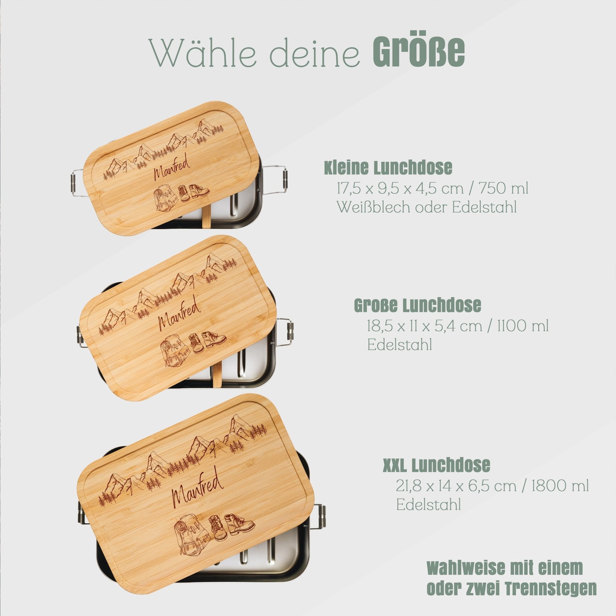 Brotdose Edelstahl - Wanderausrüstung Berge - Abenteuernah
