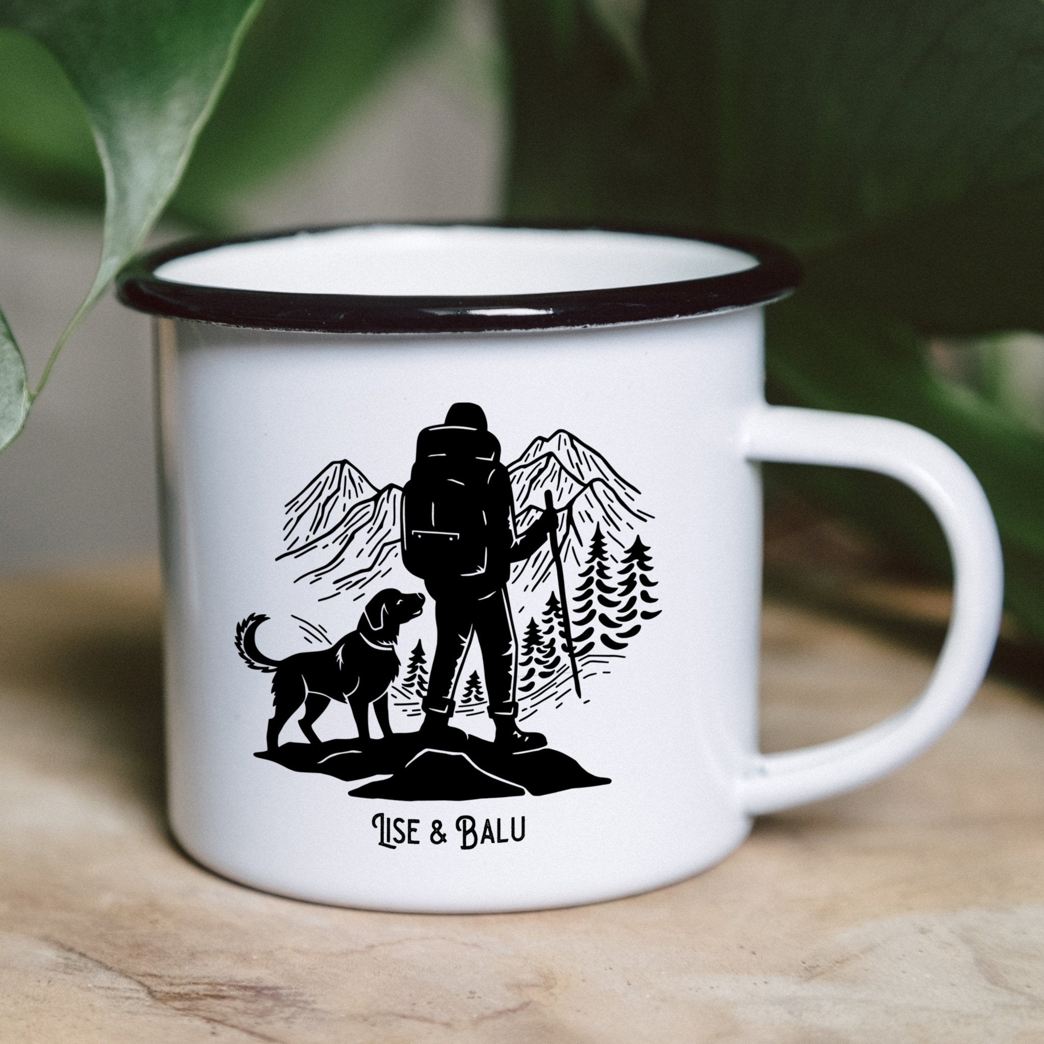 Emaille Tasse - Wanderbuddy - Abenteuernah