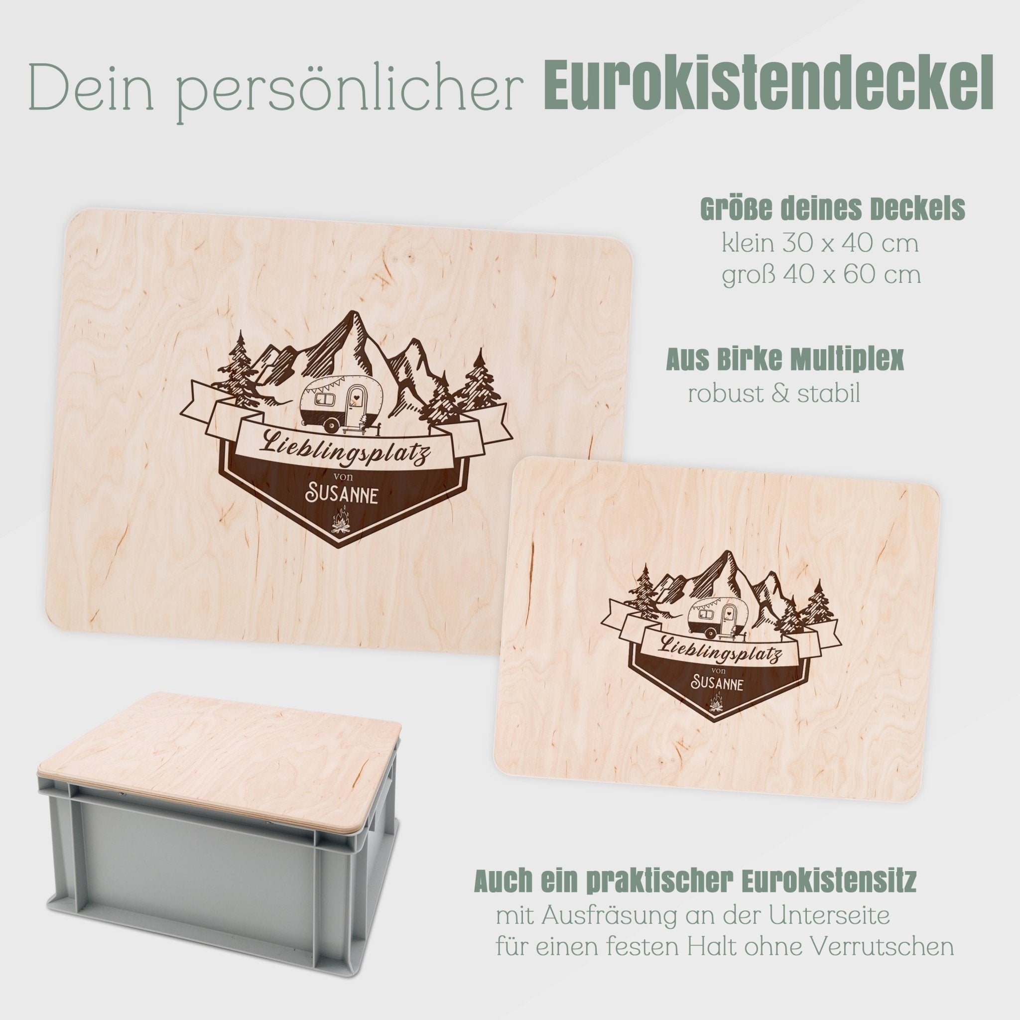 Eurokistendeckel aus Holz - Lieblingsplatz - Abenteuernah