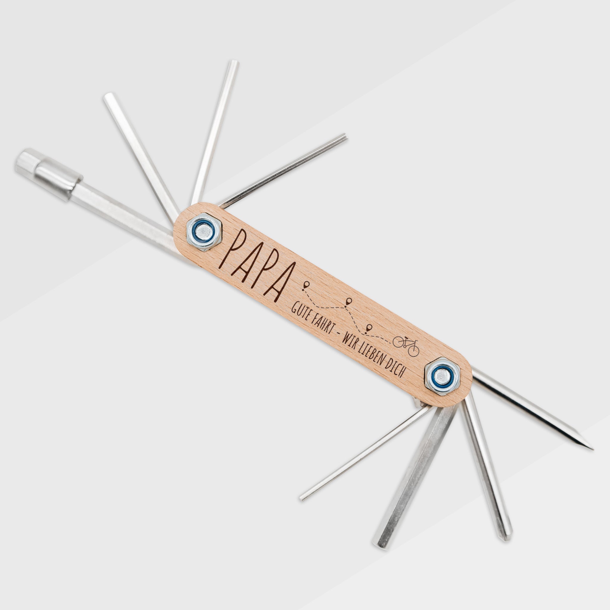 Fahrrad Multitool - Papa Gute Fahrt, Wir lieben dich - Abenteuernah