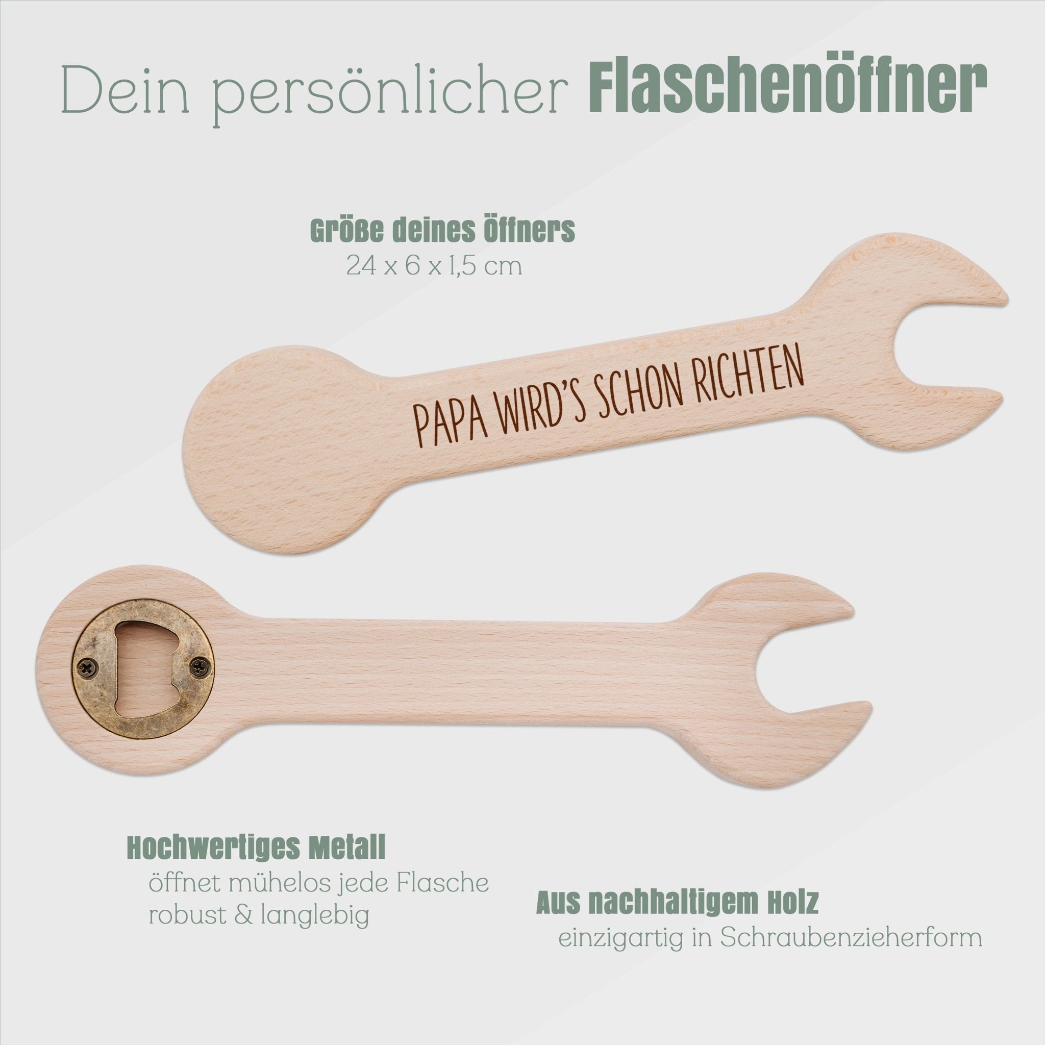 Flaschenöffner Schraubendreher - Papa wird's schon richten - Abenteuernah