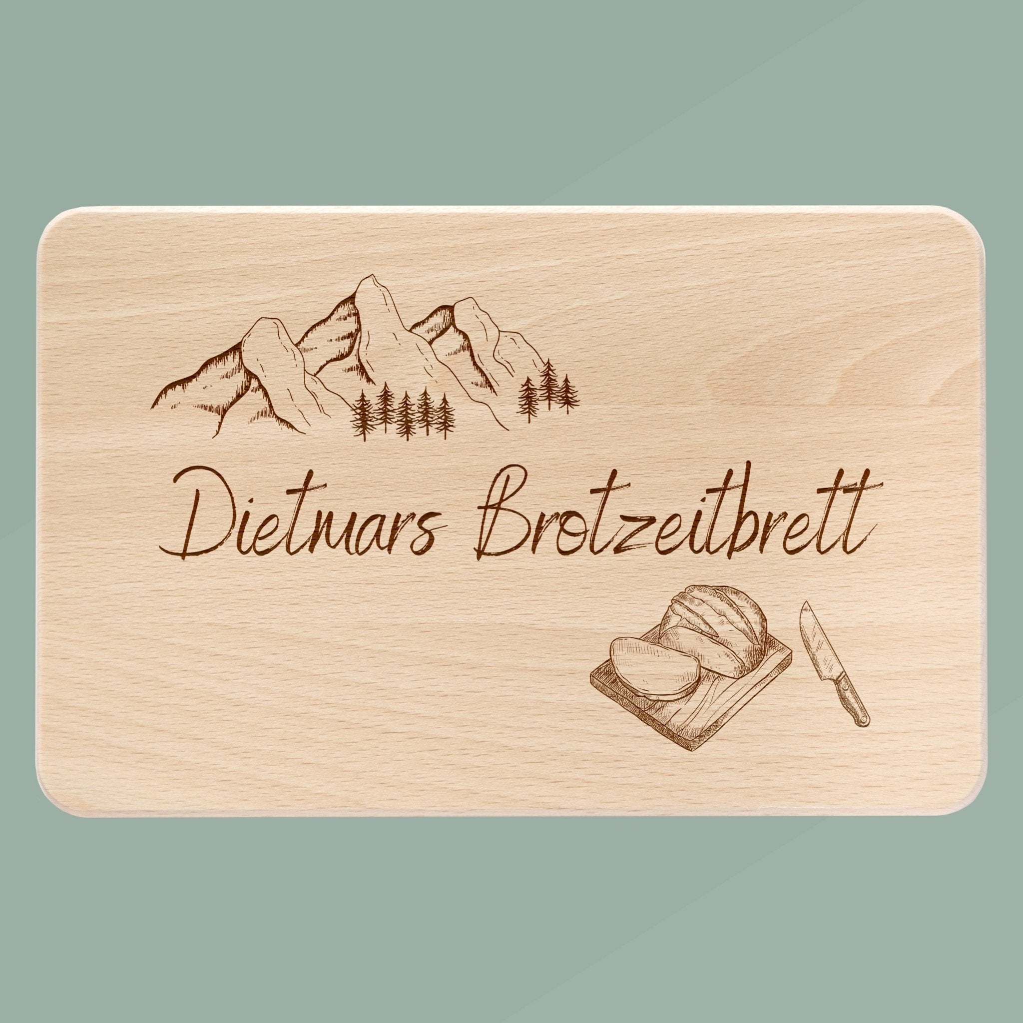 Frühstücksbrett Holz - Brotzeitbrett - Abenteuernah