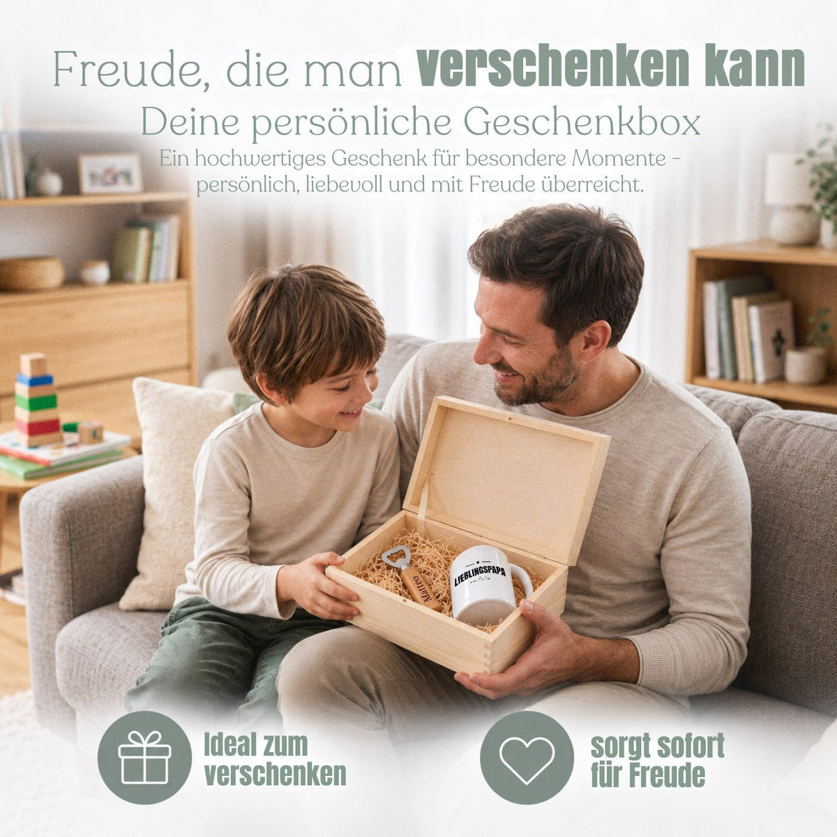 Geschenkbox personalisiert - Lieblingspapa - Abenteuernah