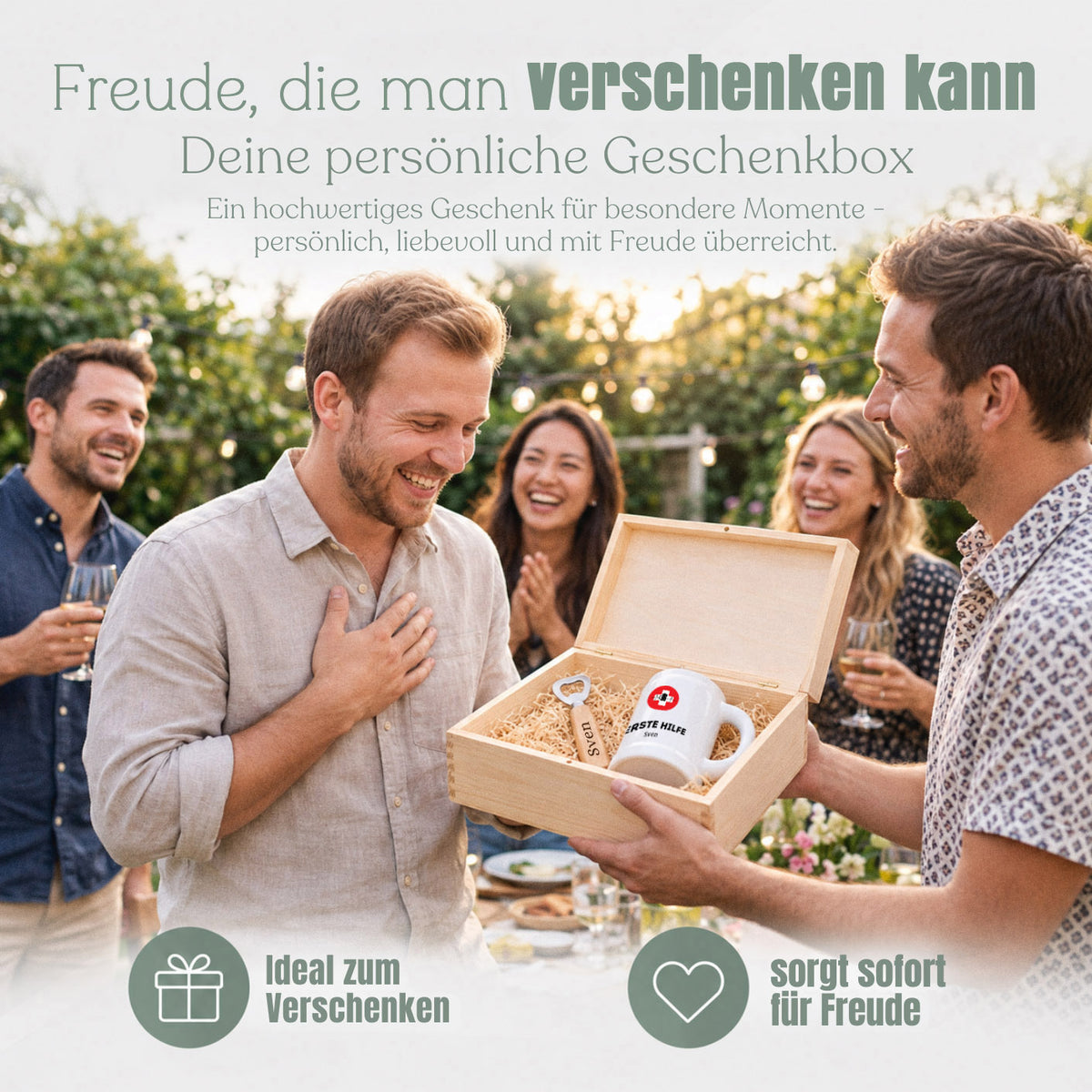 Geschenkbox personalisiert - Gerste Hilfe
