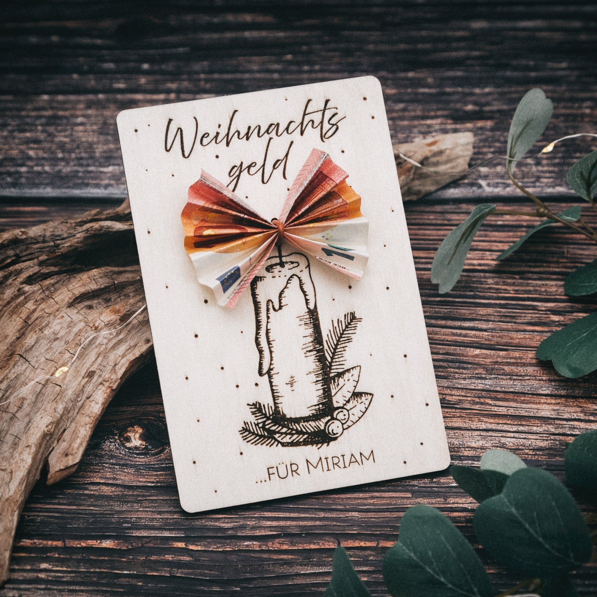 Geschenkkarte - Weihnachten mit Wunschname - Abenteuernah