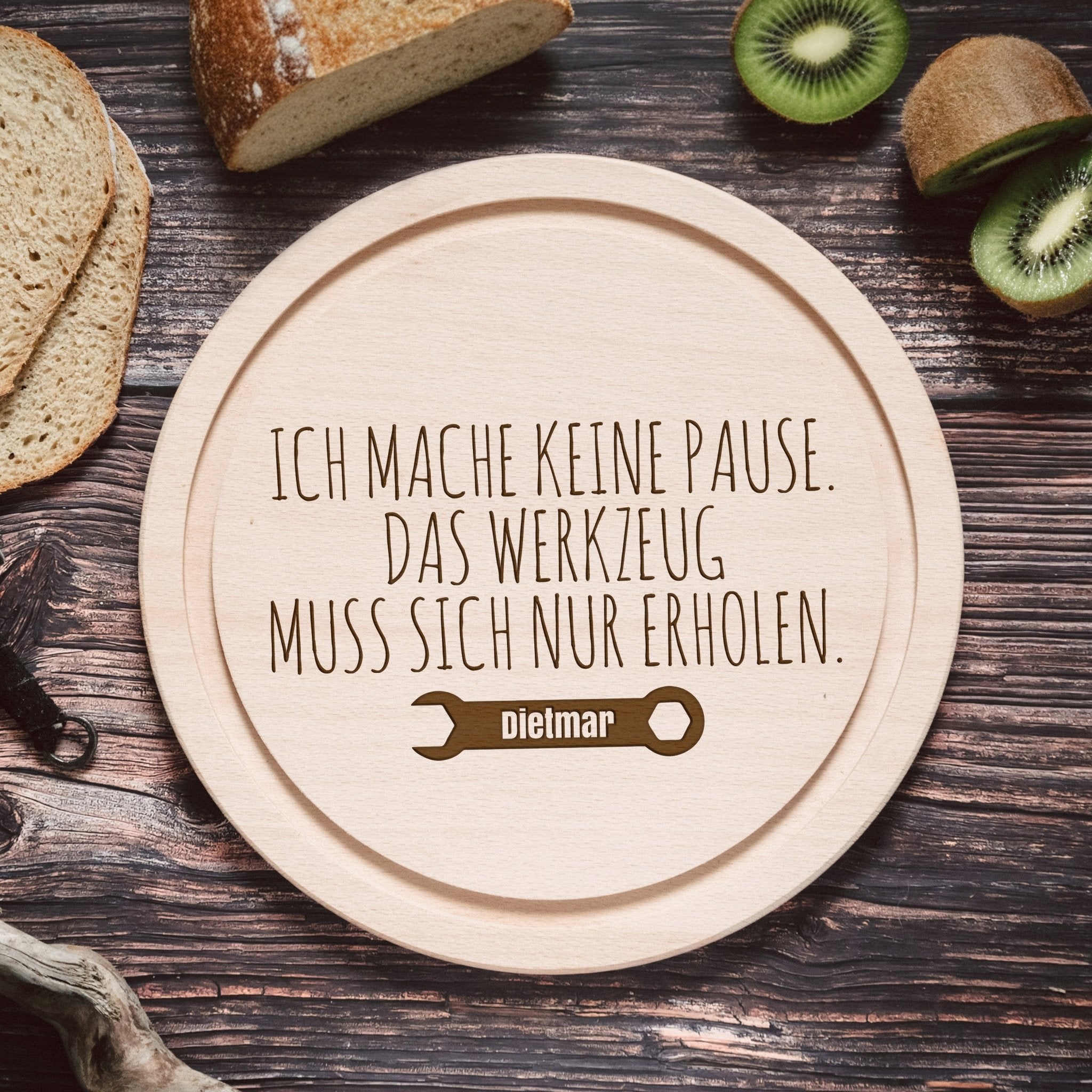 Geschenkset "Handwerker" - Wasserwaage, Zollstock, Rundes Brett - Abenteuernah