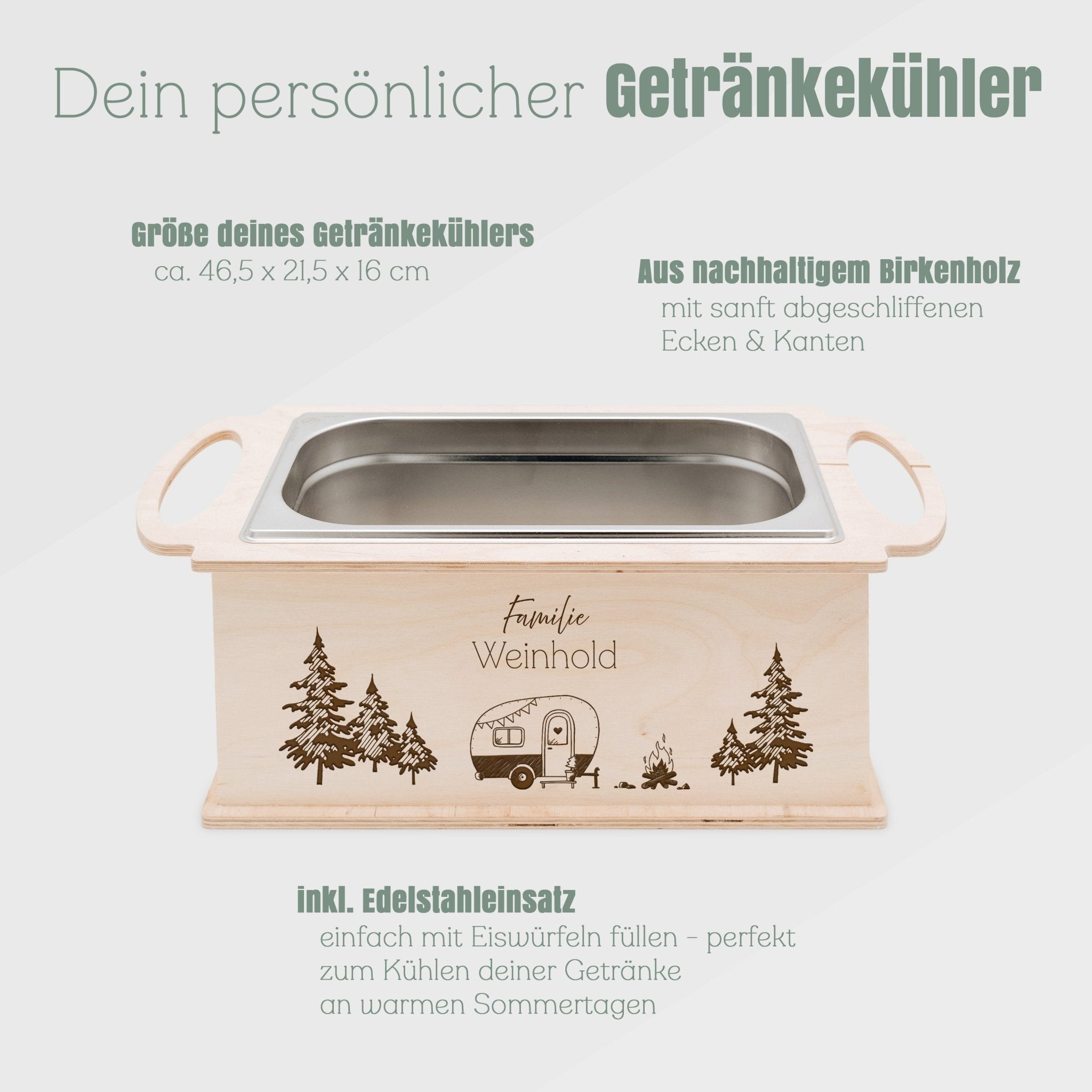 Getränkekühler personalisiert - Camping - Abenteuernah