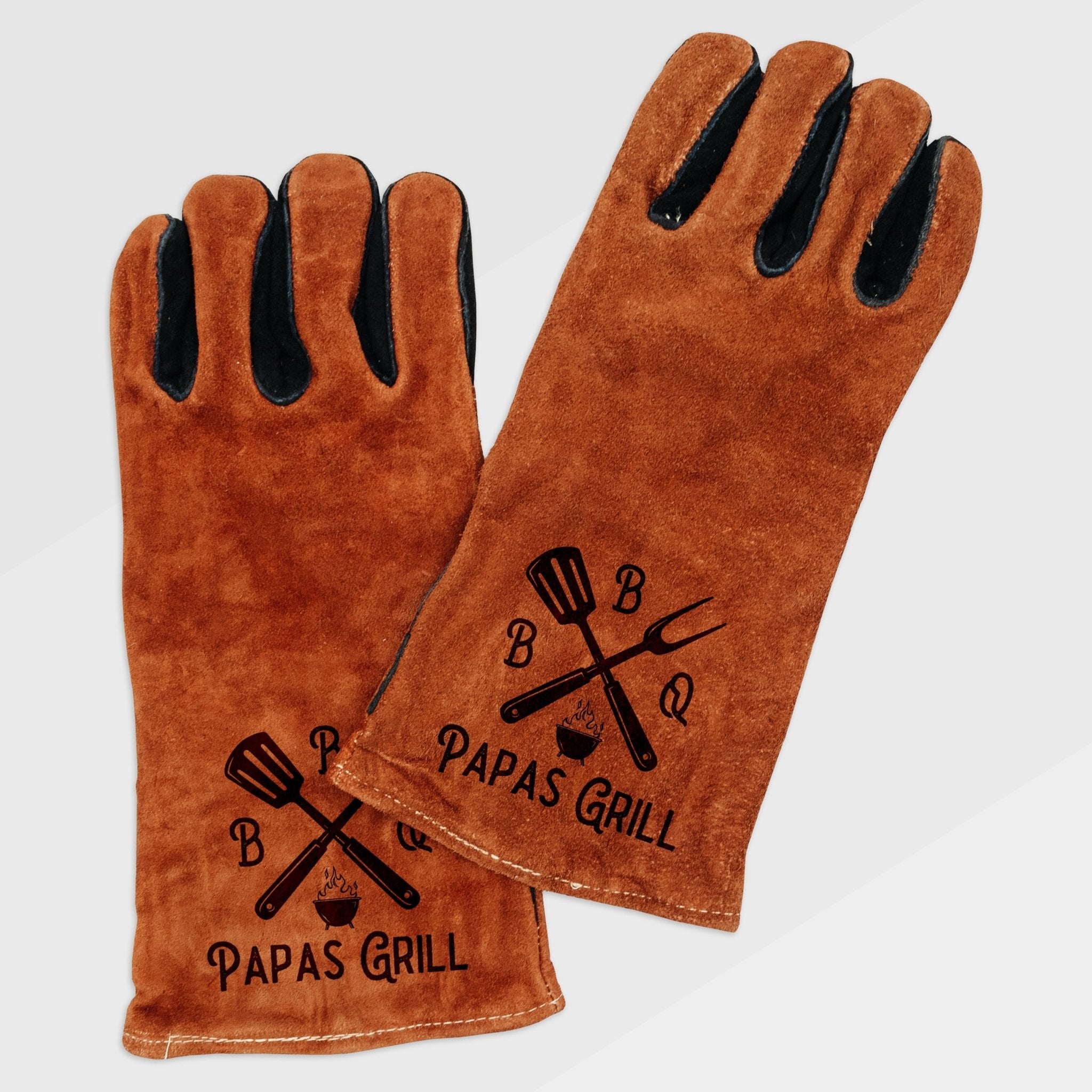 Grillhandschuh Leder - BBQ Papas Grill - Abenteuernah