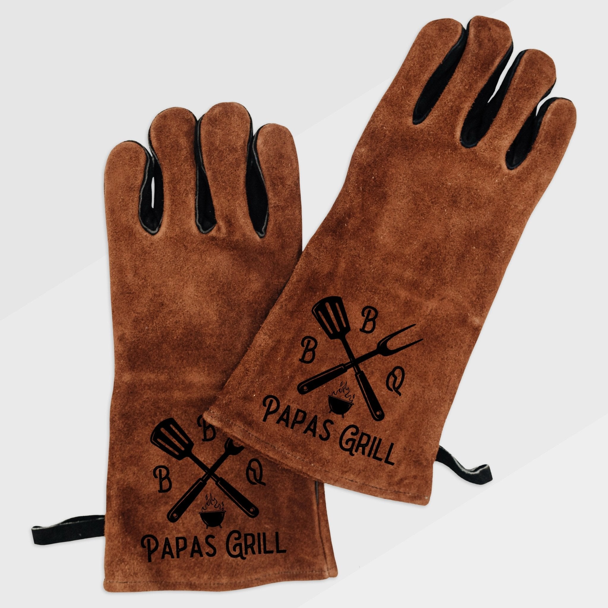 Grillhandschuh Leder - BBQ Papas Grill - Abenteuernah