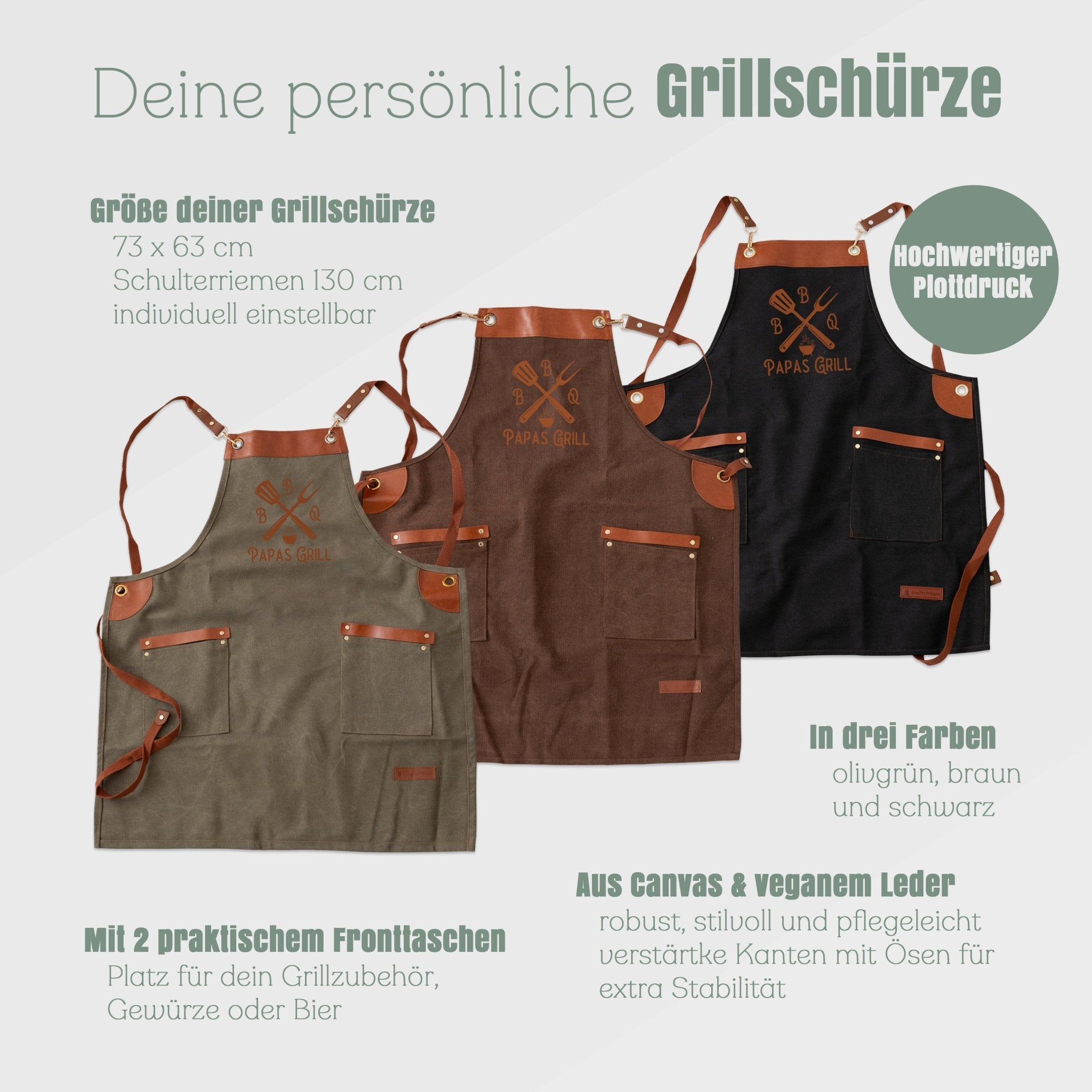 Grillschürze mit Plott - Papas BBQ - Abenteuernah